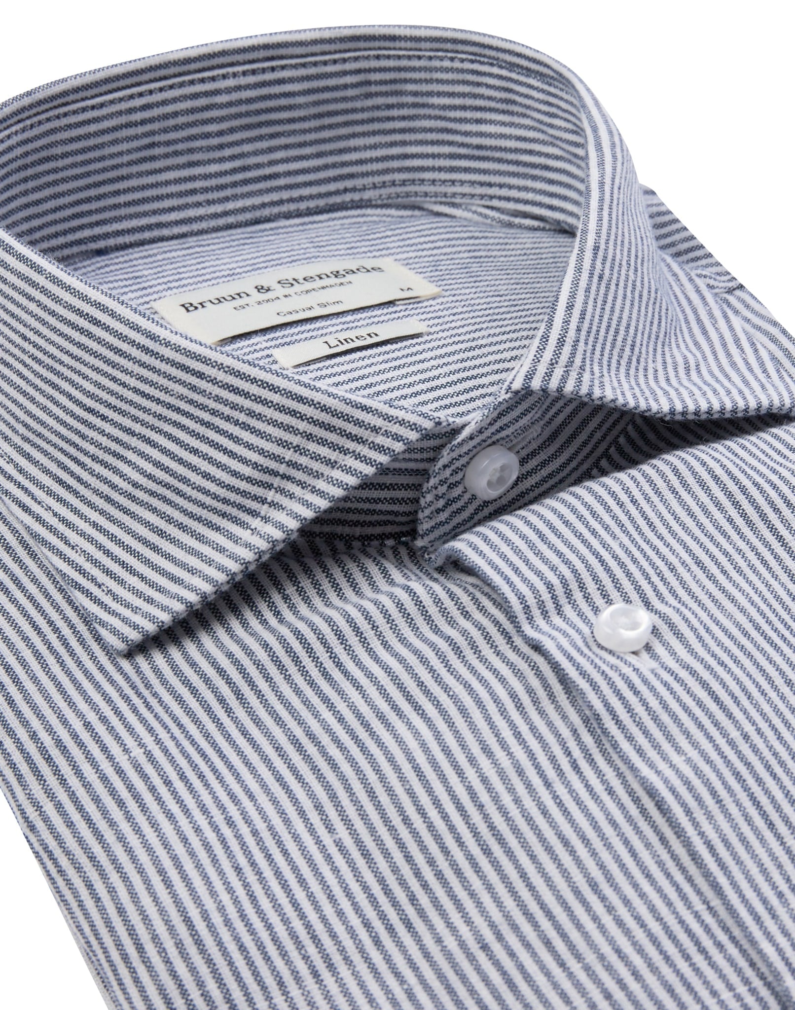 BS Alonso Casual Slim Fit Skjorte - Blue/White