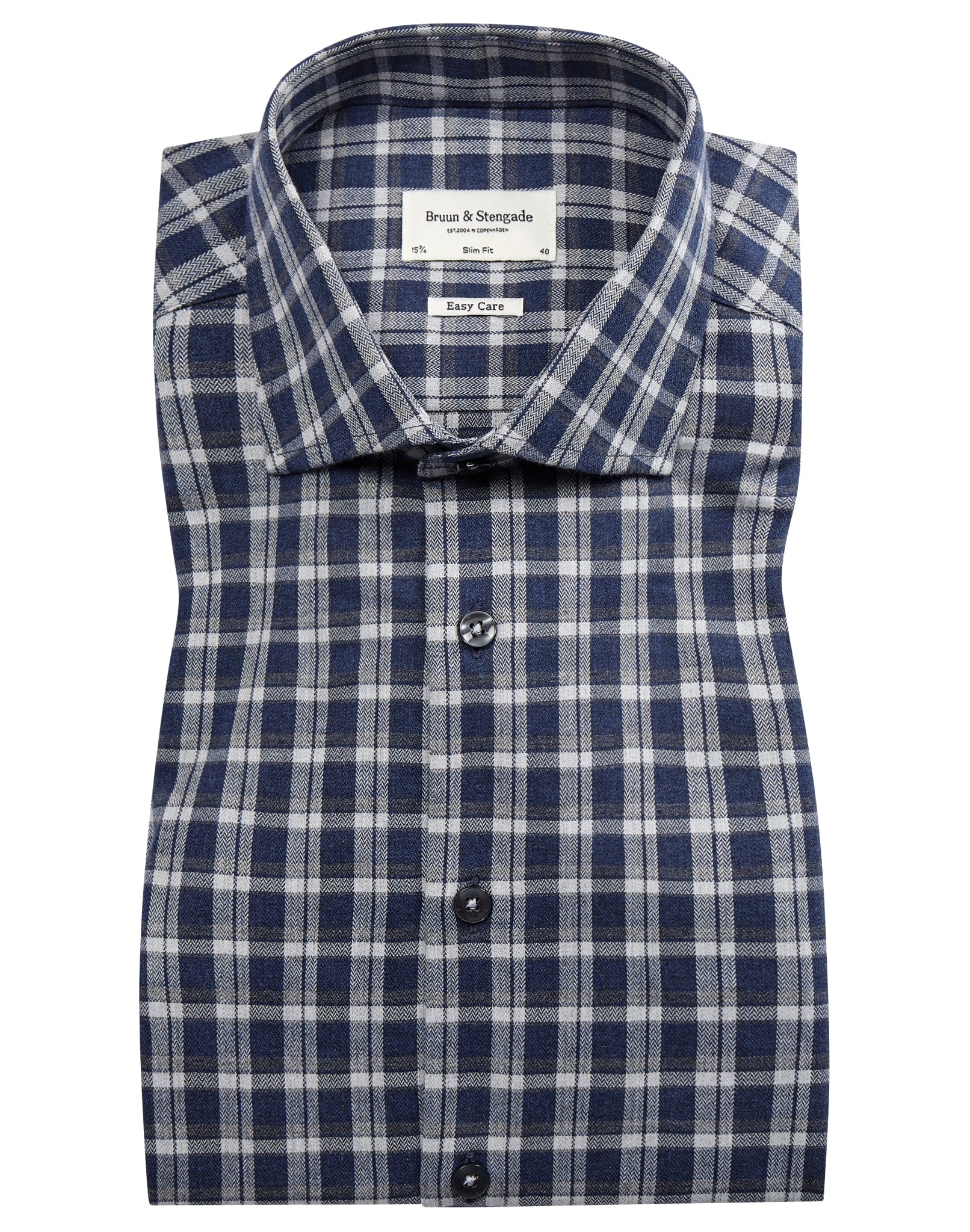 BS Steadman slim fit Skjorte - Blue