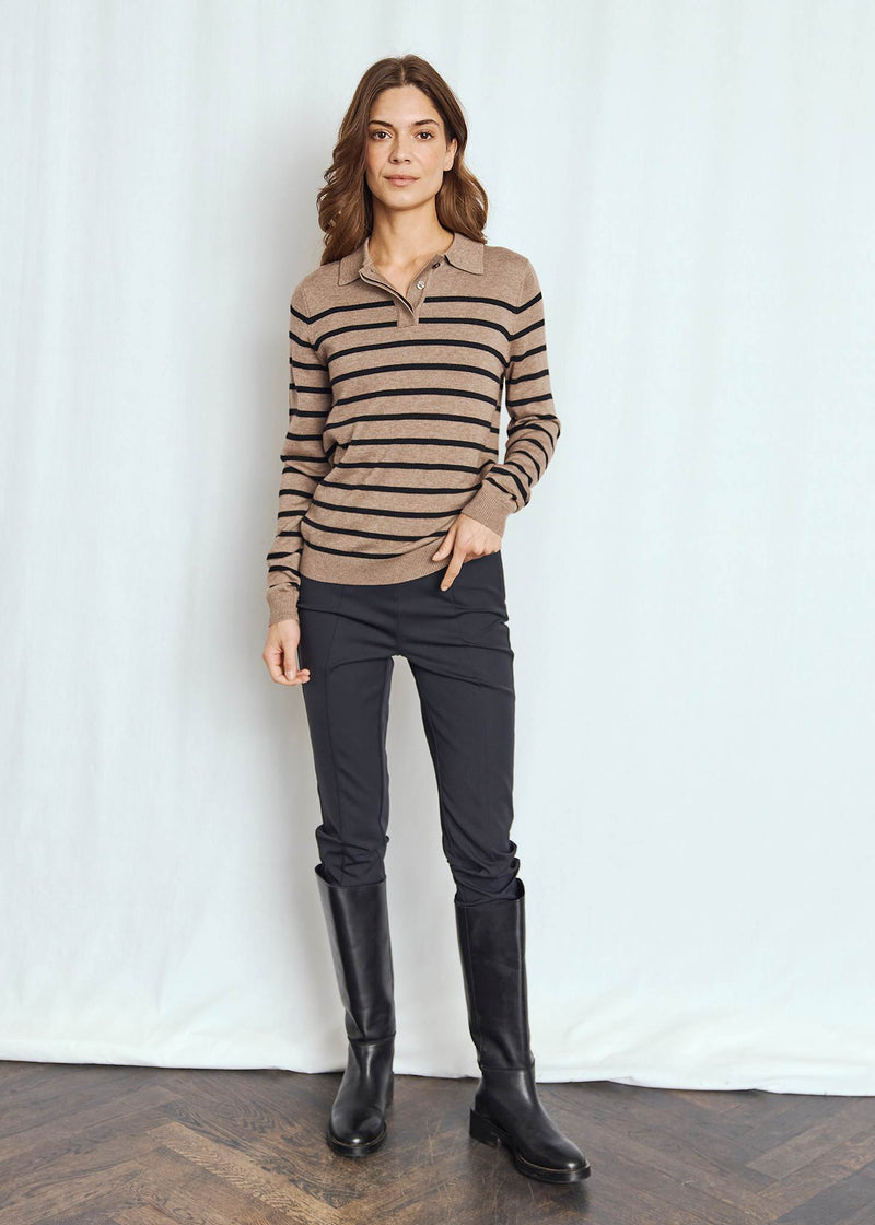 BS Eirin Regular Fit Strik - Brown/Black