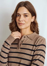 BS Eirin Regular Fit Strik - Brown/Black