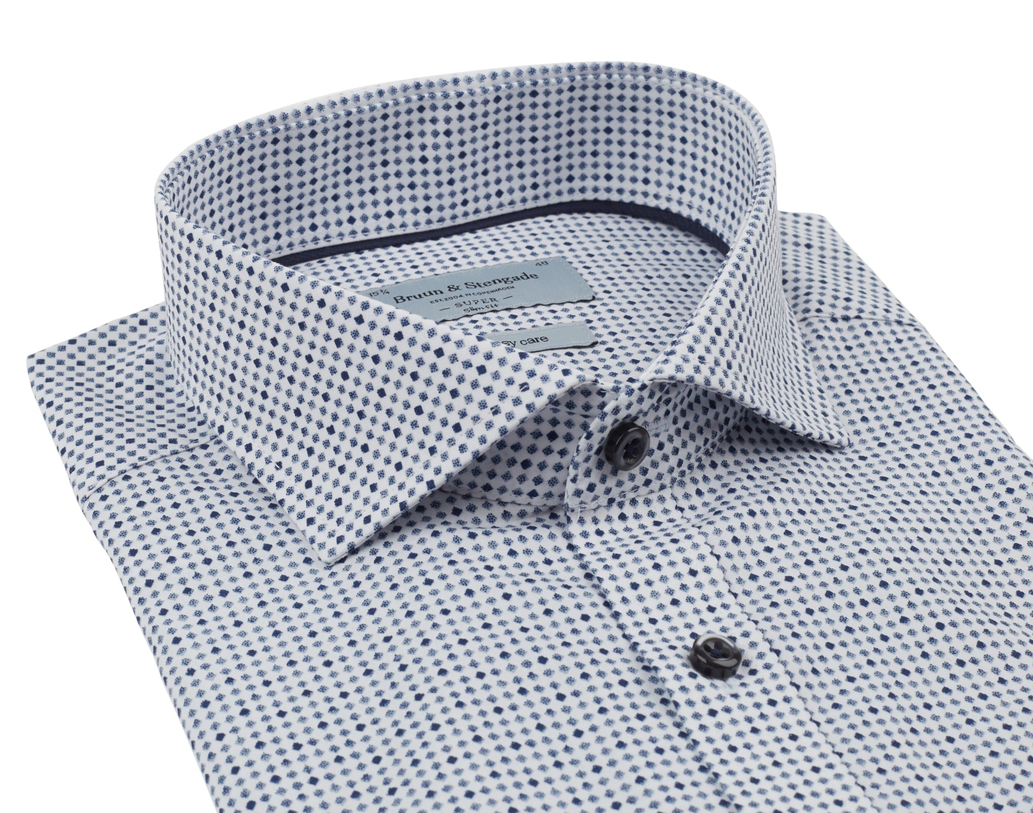 BS Casper Super Slim Fit Skjorte - White