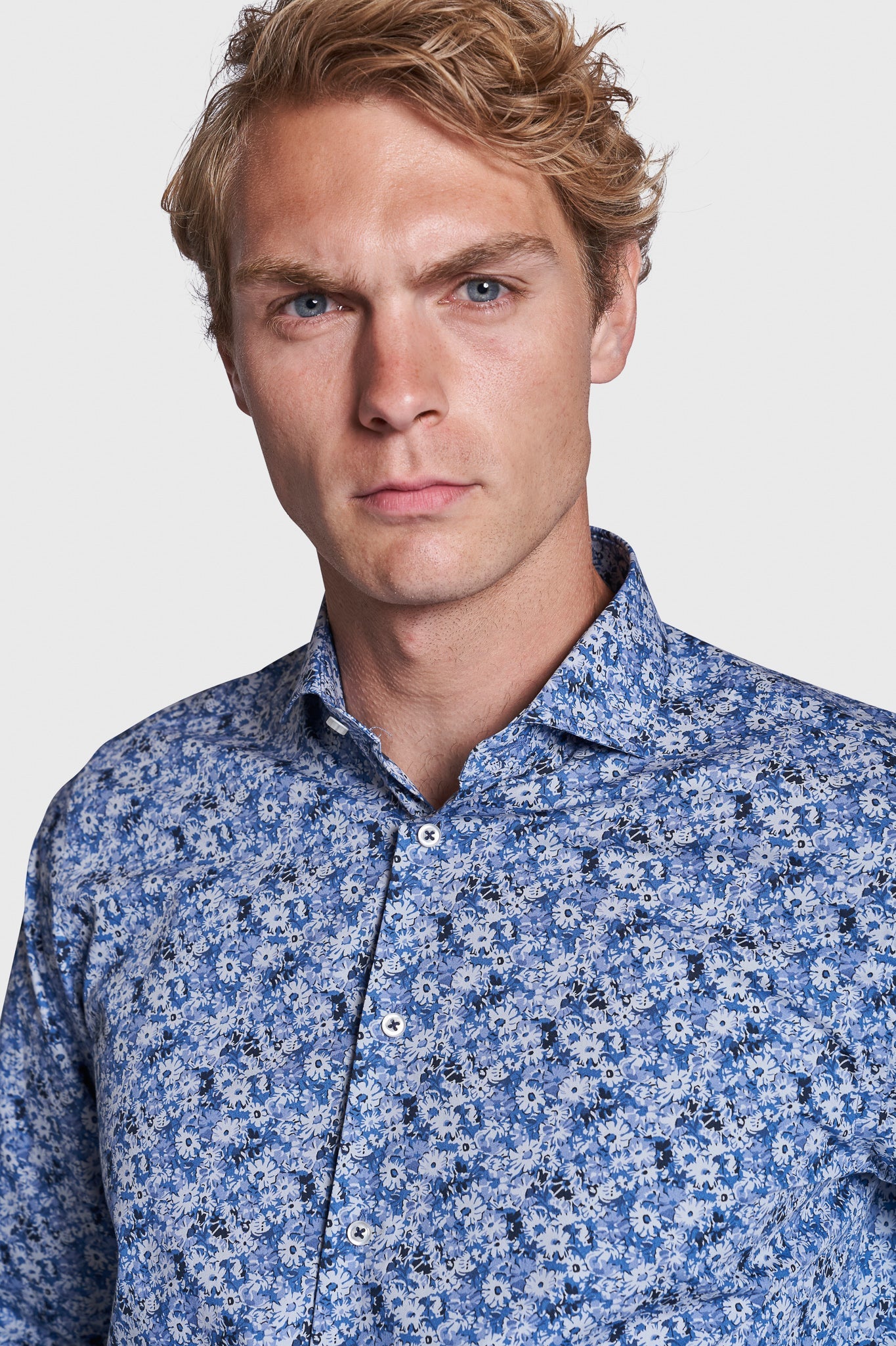 BS Celso Modern Fit Skjorte - Blue