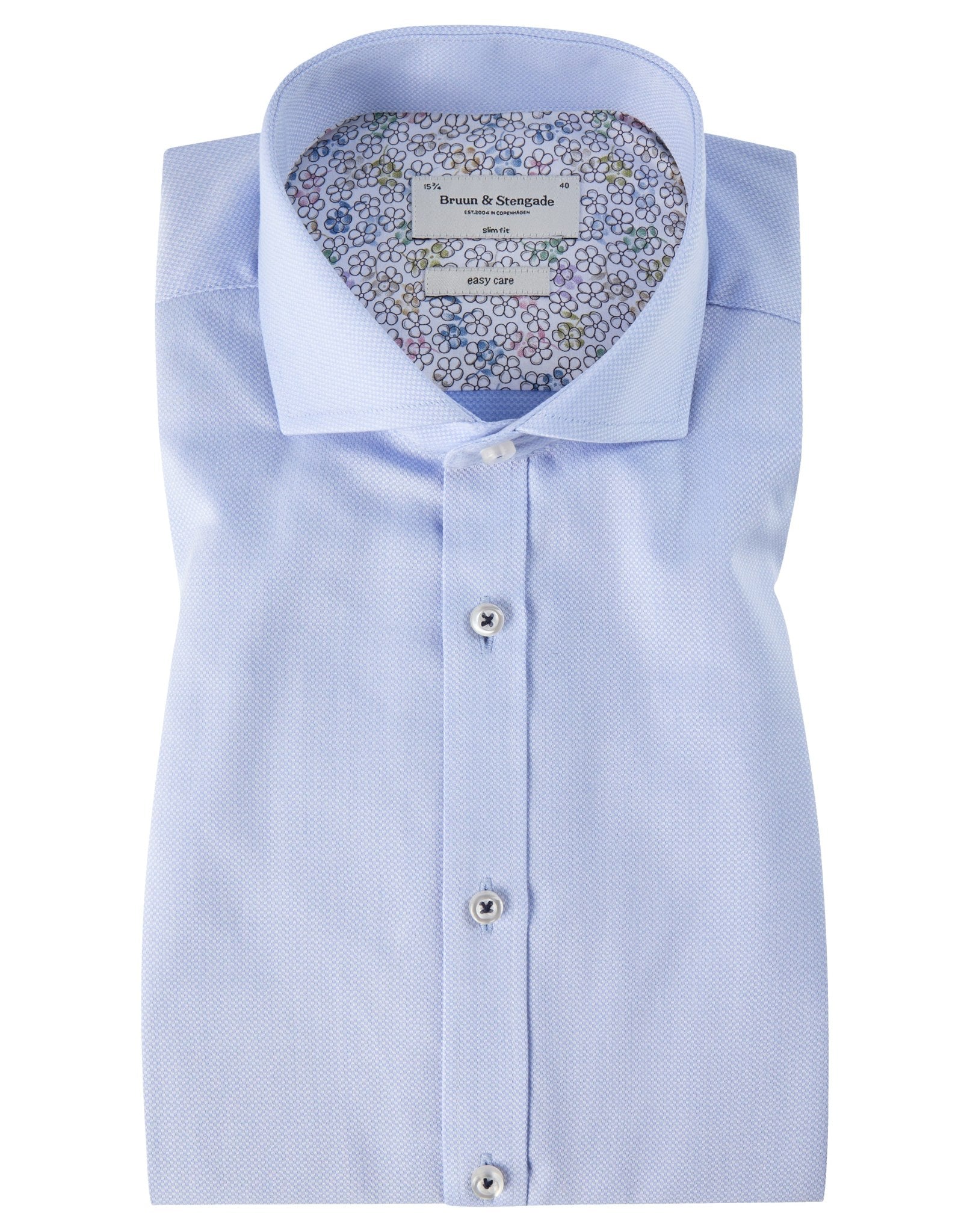 BS Danny Slim Fit Skjorte - Light Blue
