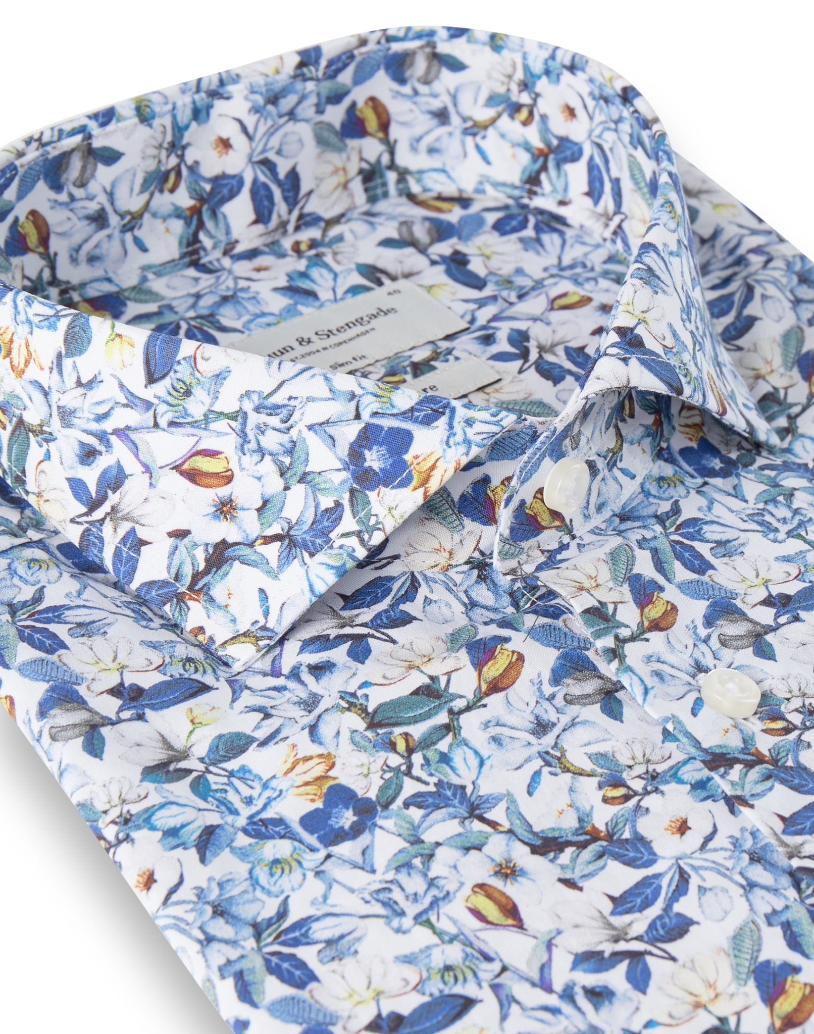 BS Delfino Slim Fit Skjorte - White