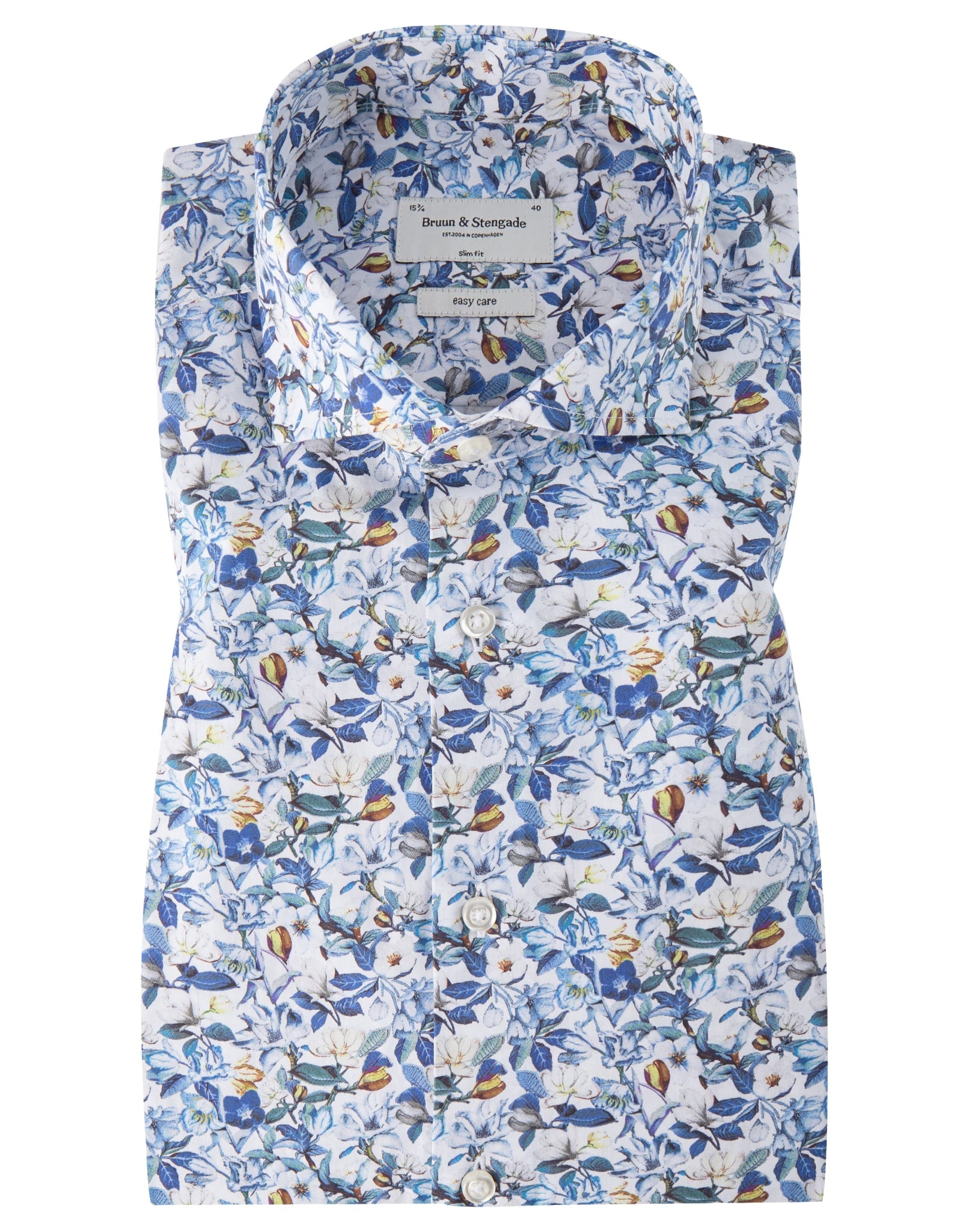 BS Delfino Slim Fit Skjorte - White