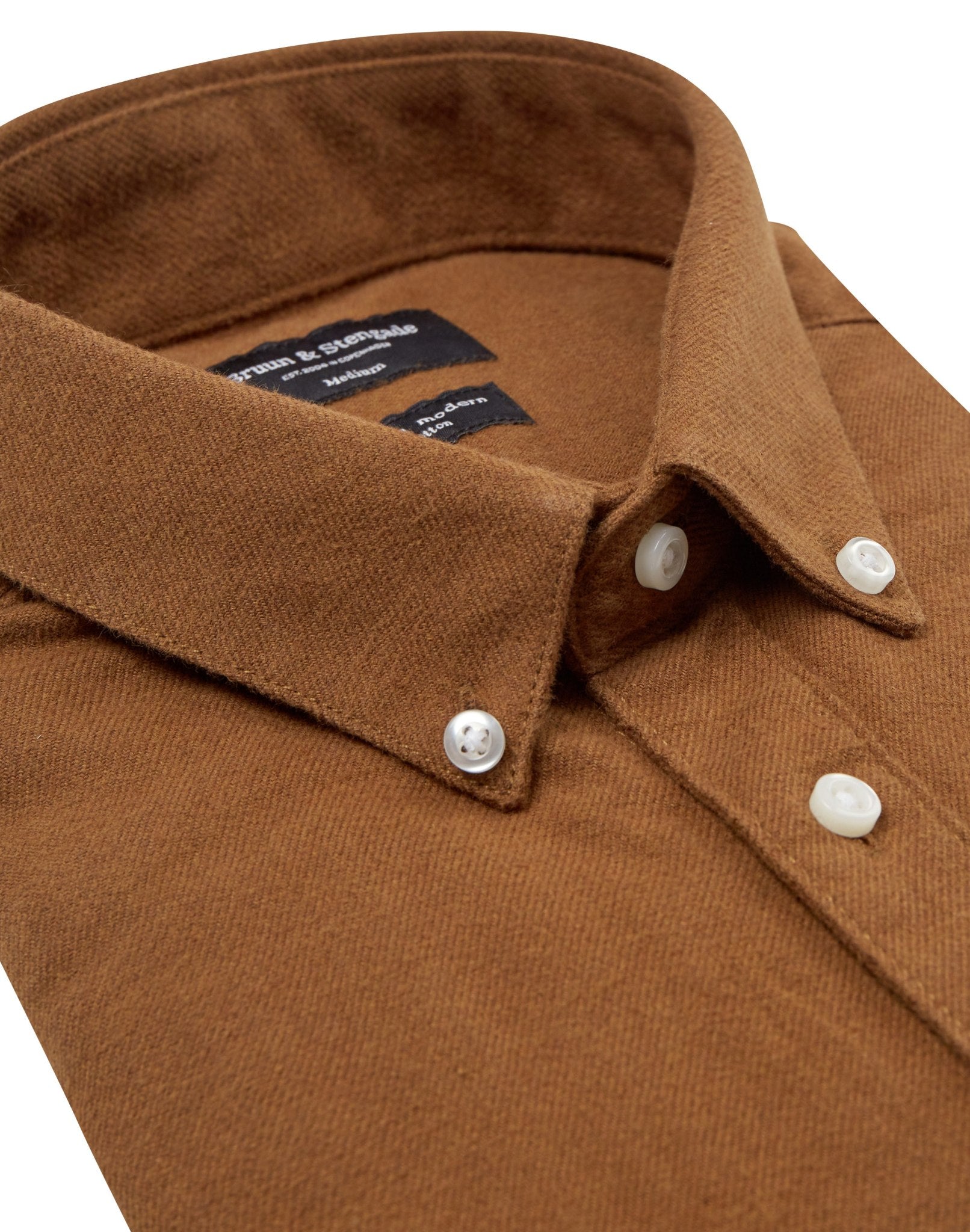 BS Ebruma Casual Modern Fit Skjorte - Ochre