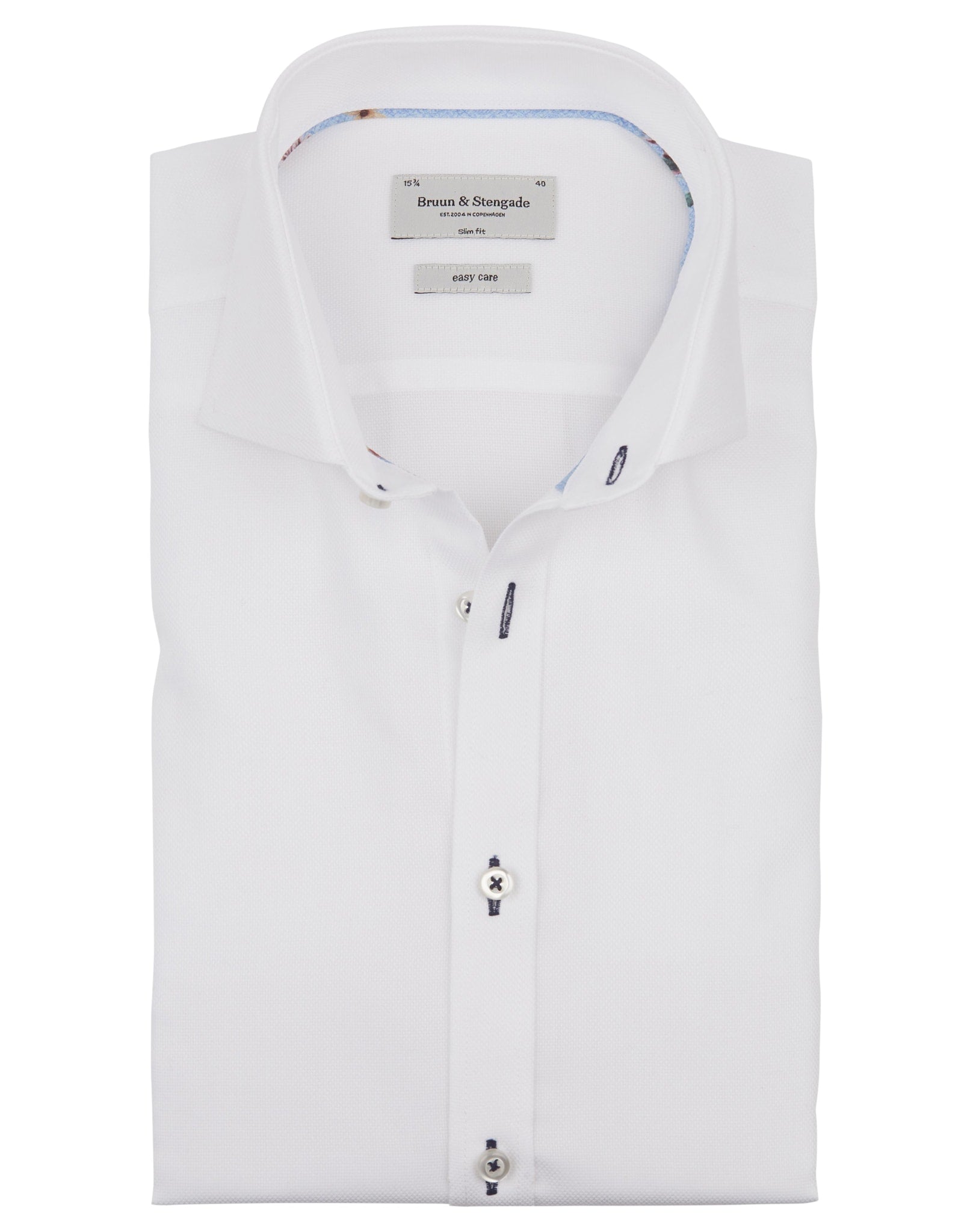 BS Eli Slim Fit Skjorta - White