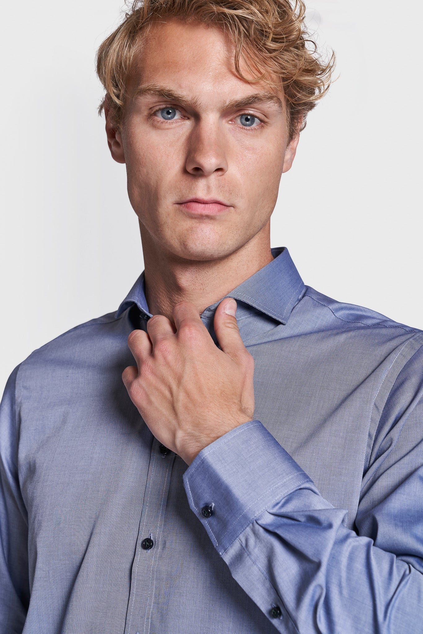 BS Felix Modern Fit Skjorte - Blue