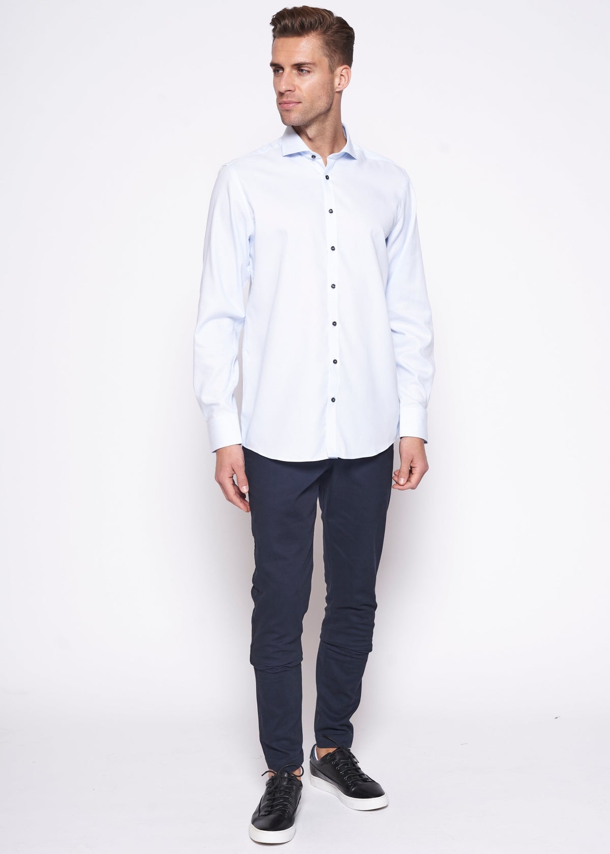 BS Fer Modern Fit Skjorte Light Blue - Light Blue