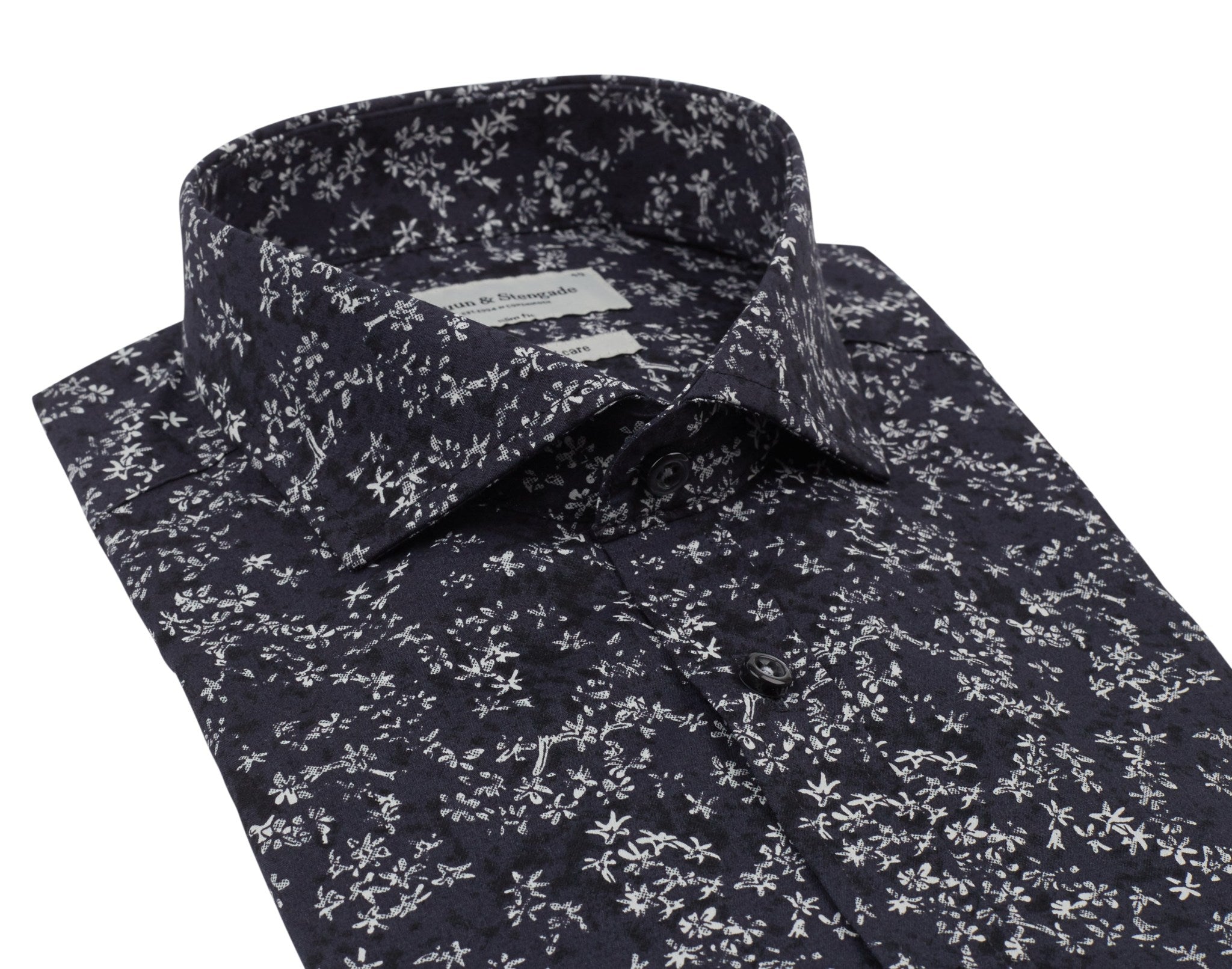 BS Jackson Slim Fit Skjorta - Marinblå