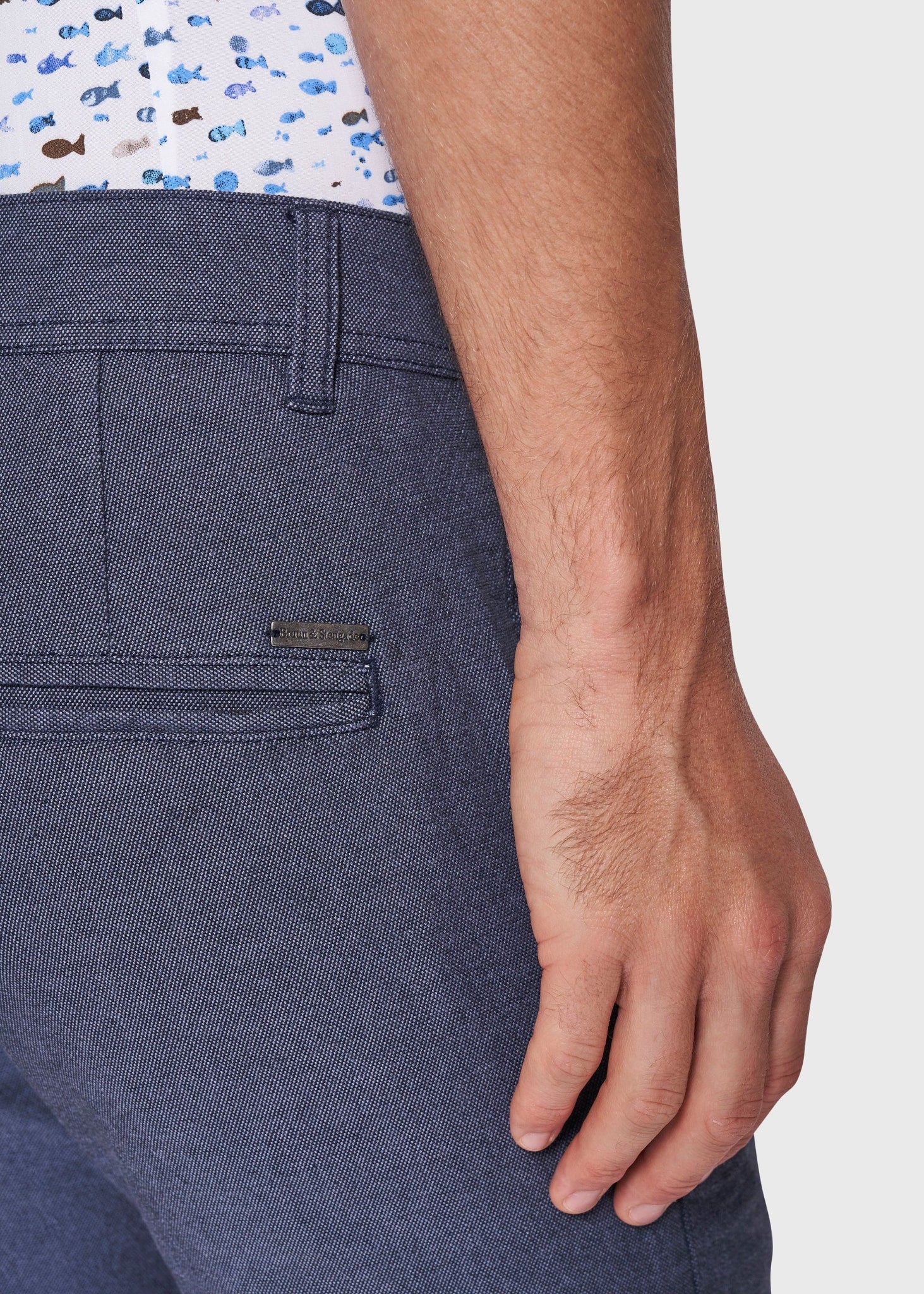 BS James Slim Fit Shorts - Blue