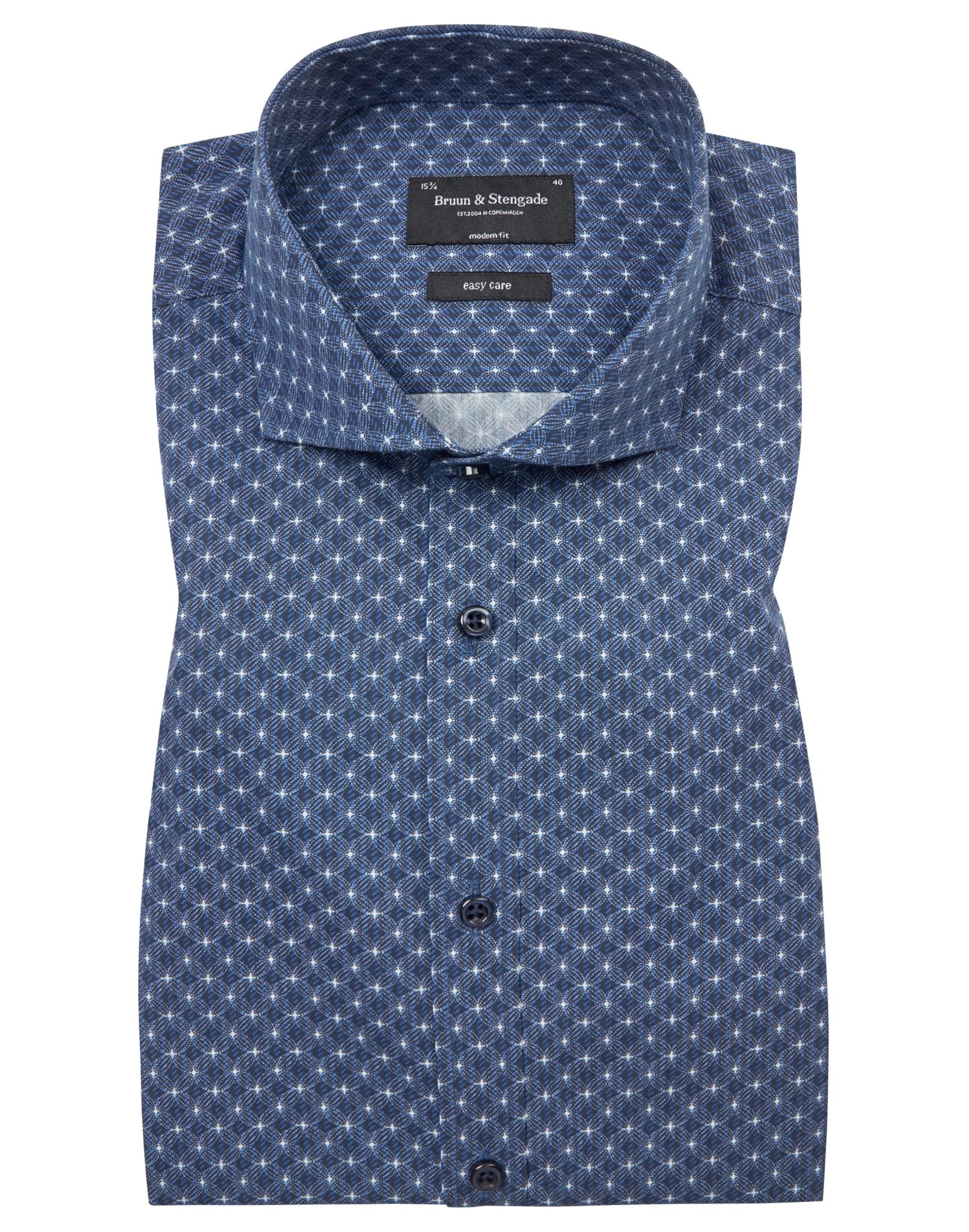 BS Jamie Modern Fit Skjorte - Dark Blue