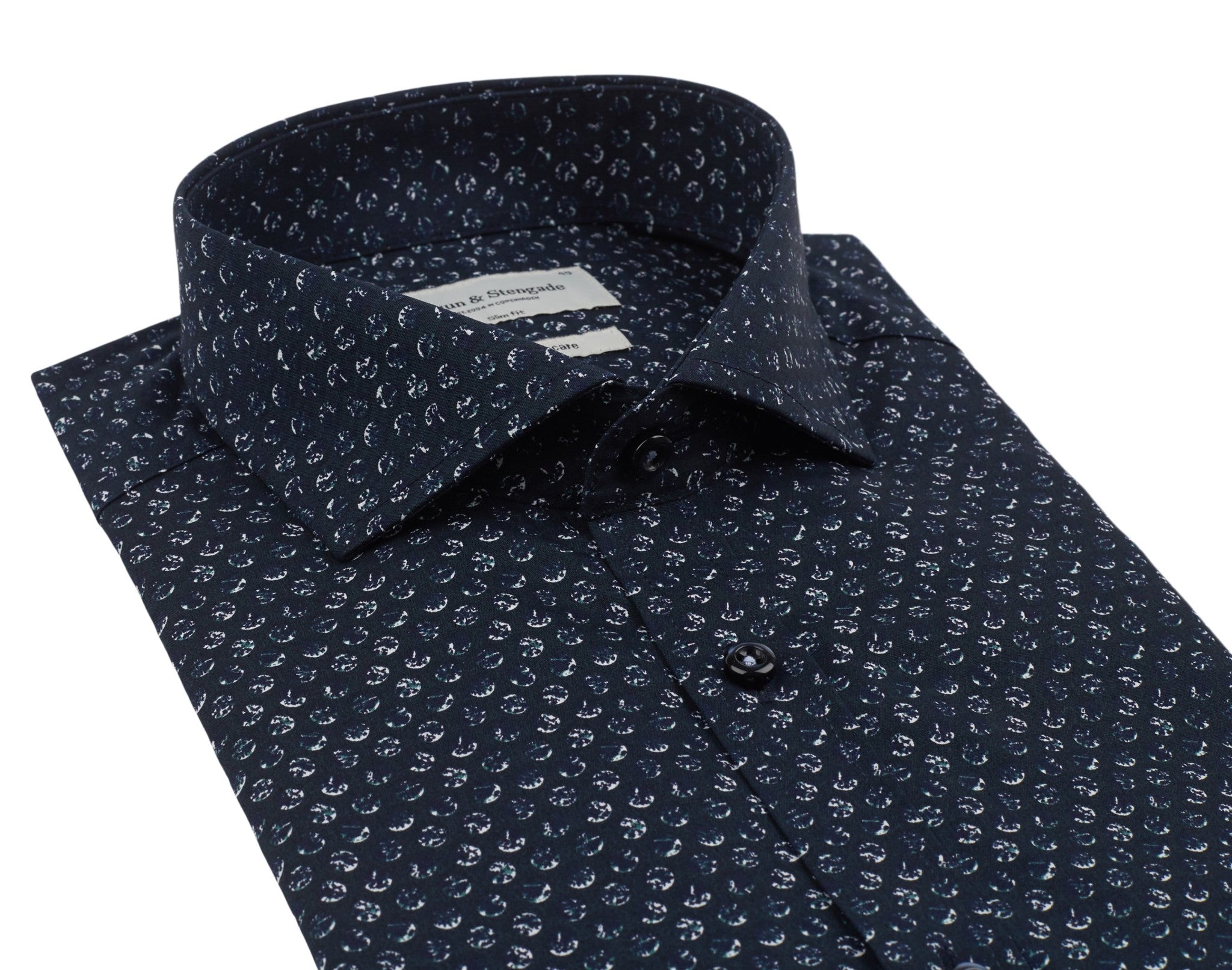 BS Jax Slim Fit Skjorta - Navy