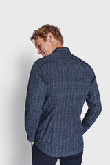 BS Jax Slim Fit Skjorte - Navy
