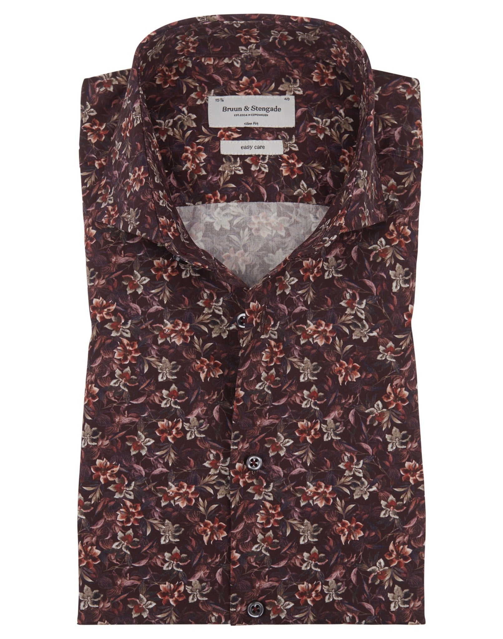 BS Juice Slim Fit Skjorta - Bordeaux