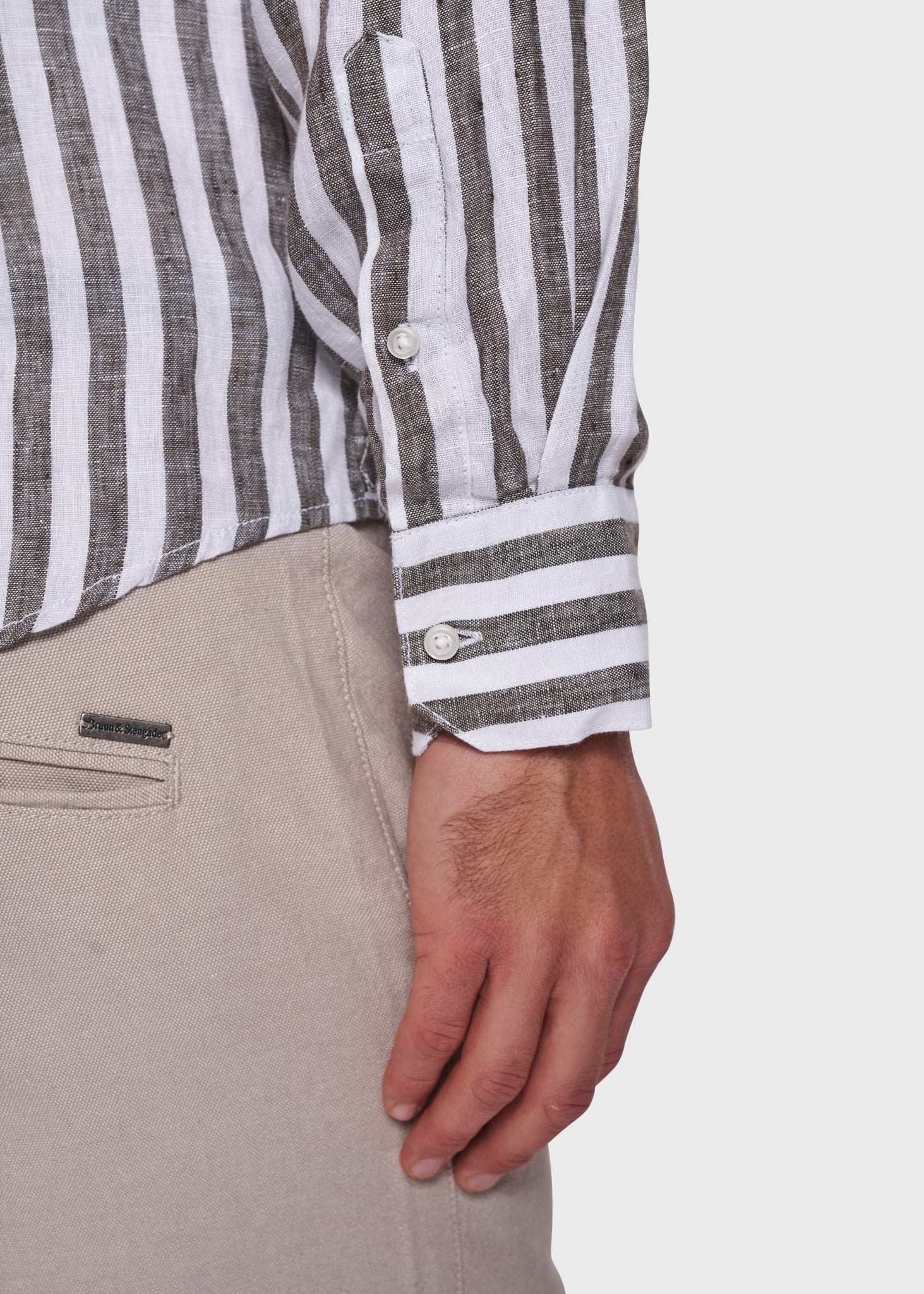BS Kumamoto Slim Fit Skjorte - Army