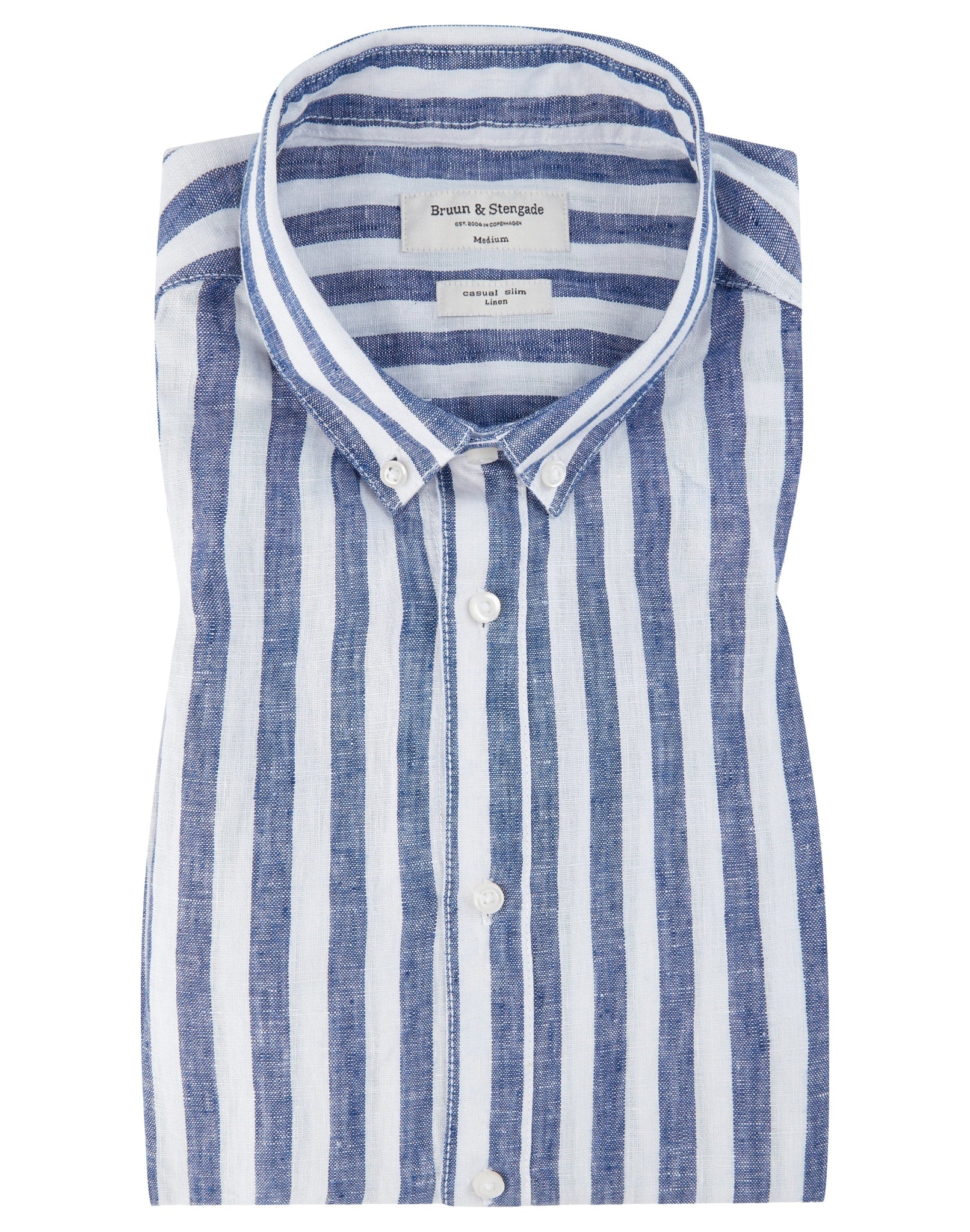 BS Kumamoto Slim Fit Skjorta - Navy