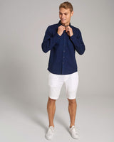BS Lando Casual Modern Fit Skjorte - Dark indigo