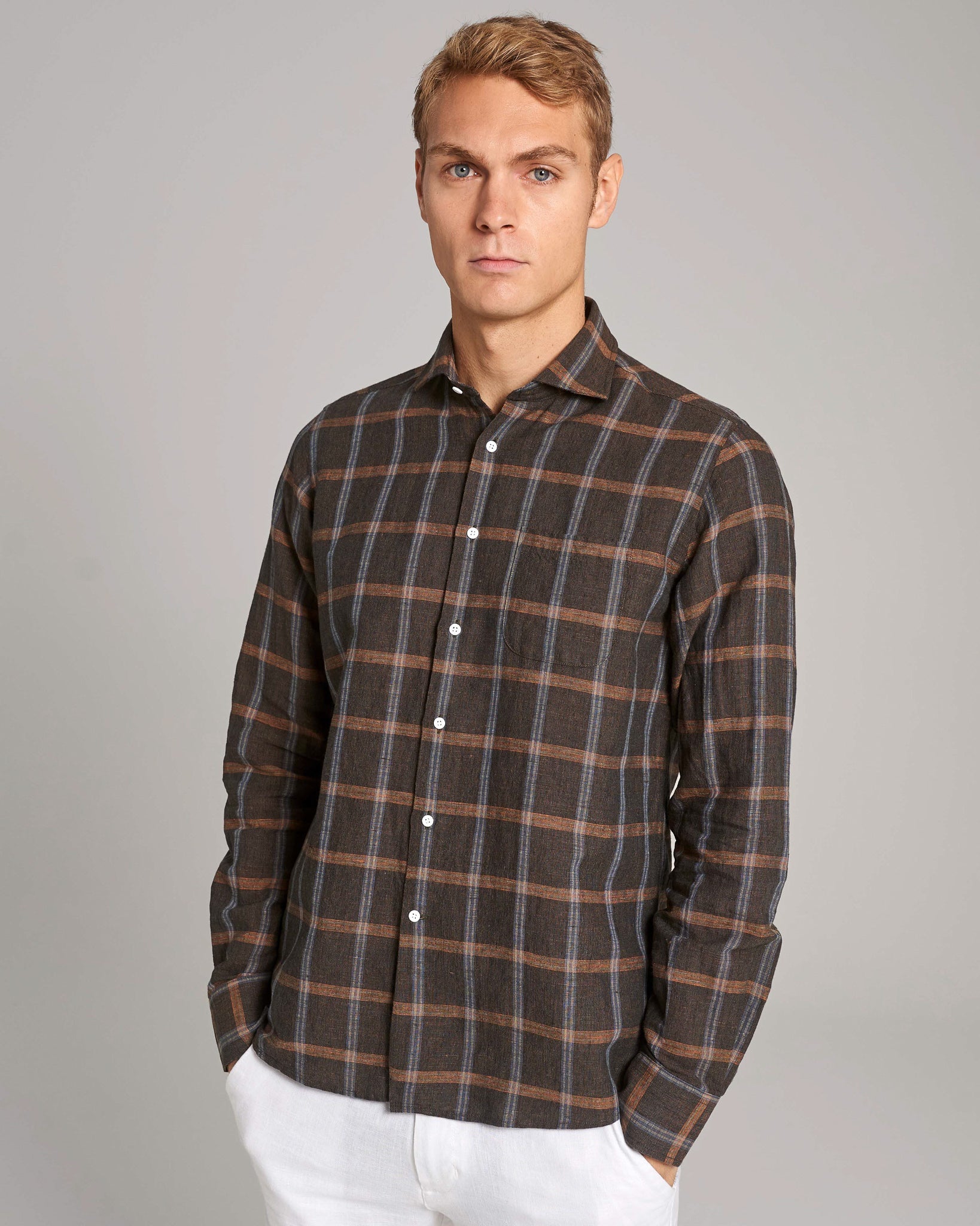 BS Charles Casual Modern Fit Skjorte - Brown