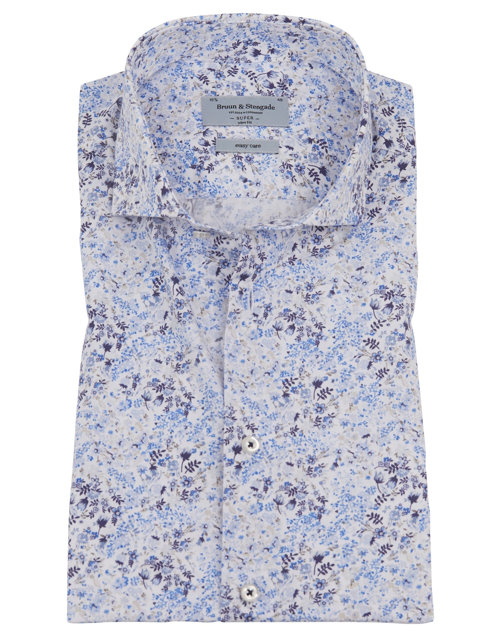 BS Manny Super Slim Fit Skjorta - Ljusblå