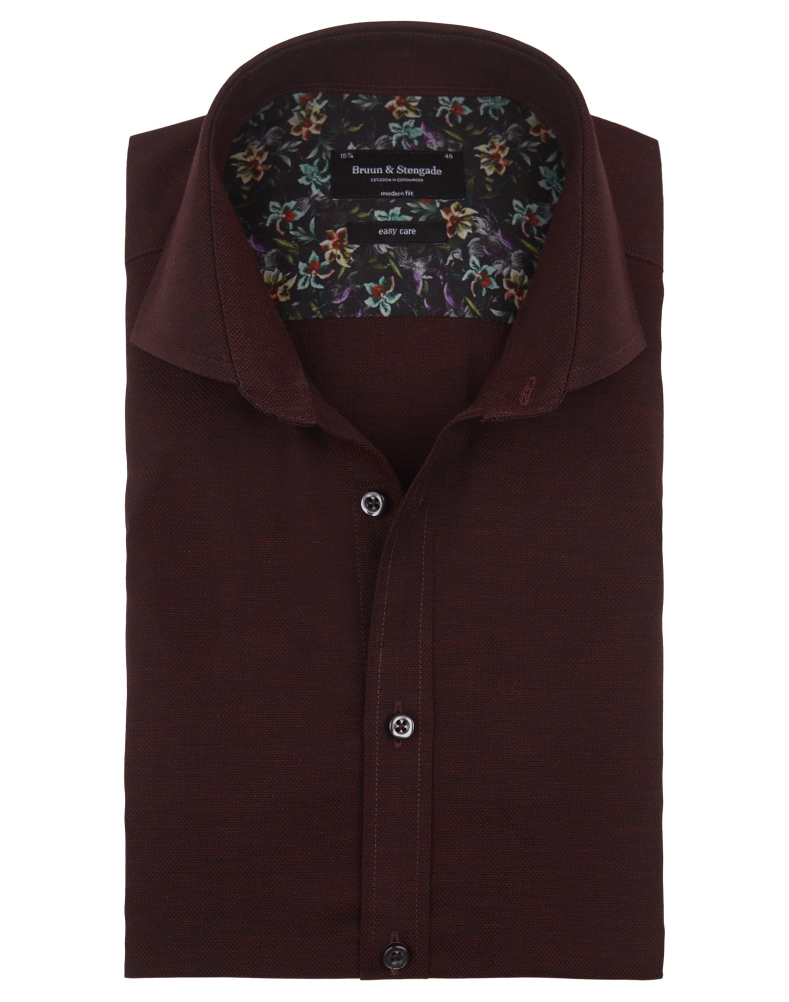 BS Maquire Modern Fit Skjorta - Bordeaux