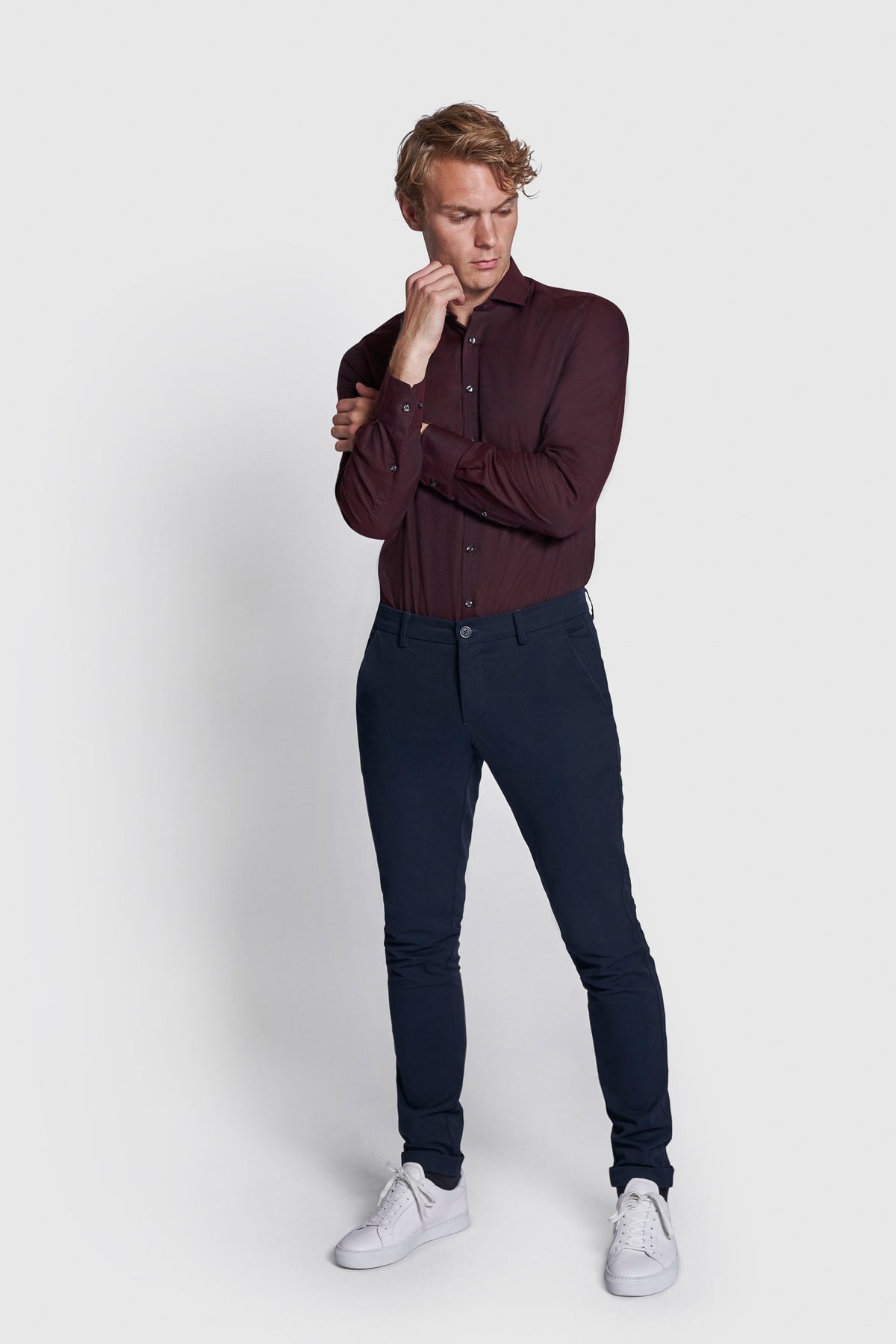 BS Maquire Modern Fit Skjorte - Bordeaux