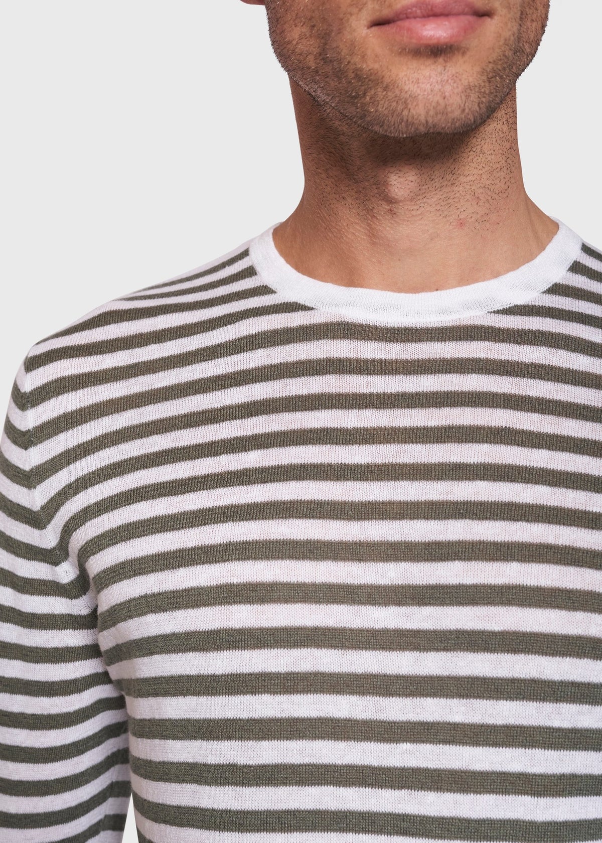 BS Mogensen Regular Fit Knitwear - Green/White