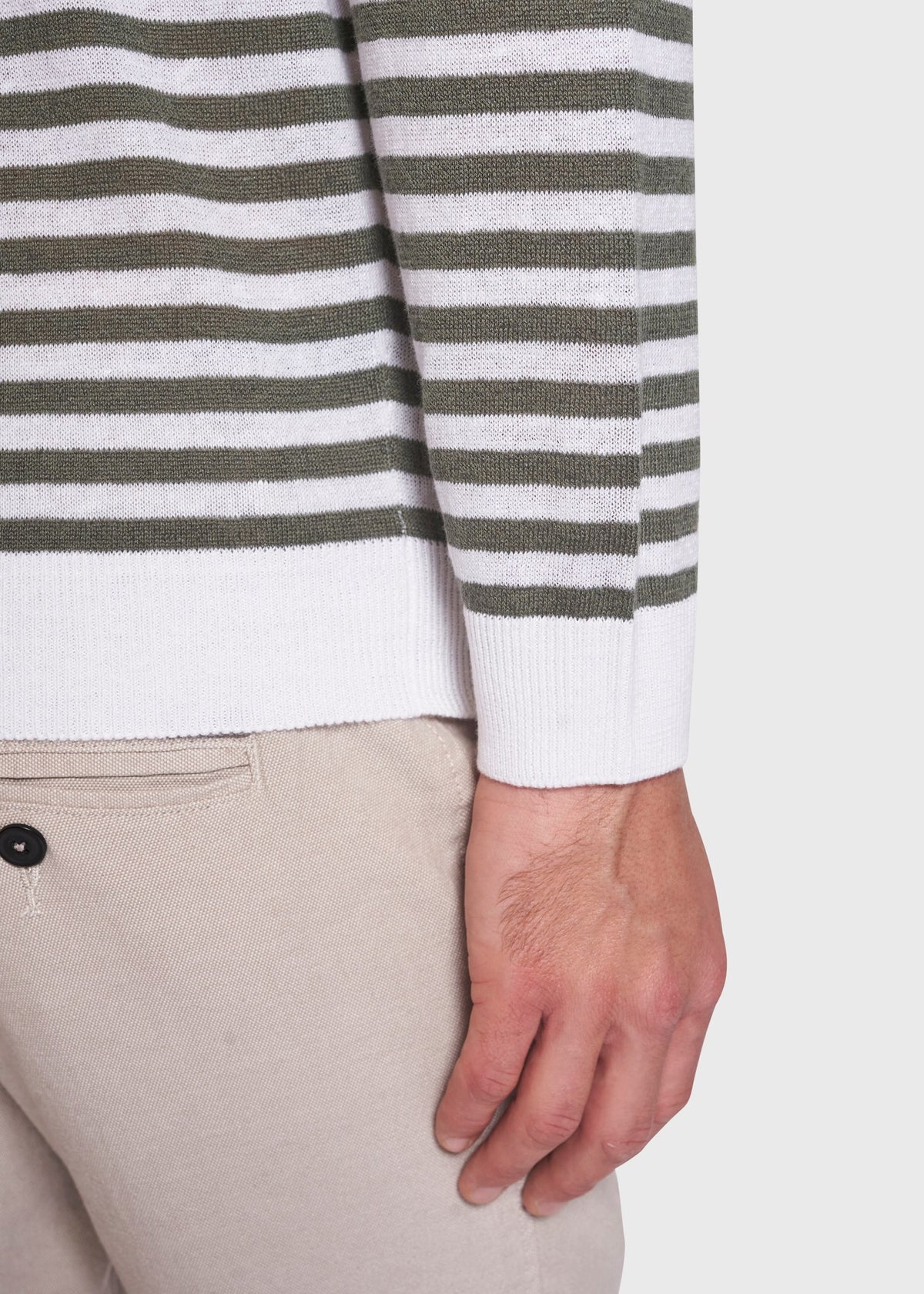 BS Mogensen Regular Fit Knitwear - Green/White