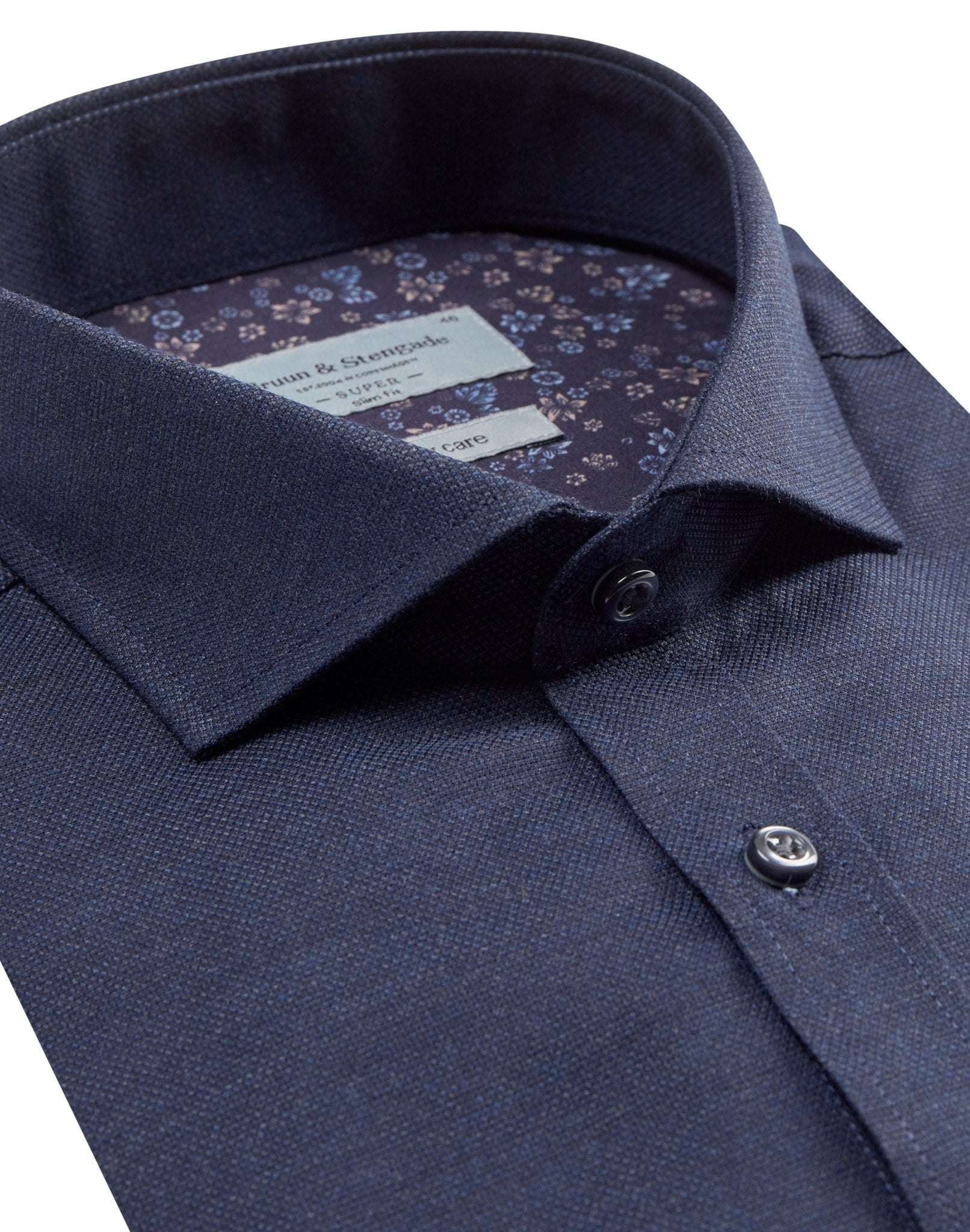 BS Muriqi Super Slim Fit Skjorte - Blue