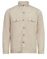 BS Davide Regular Fit Overshirt - Sand