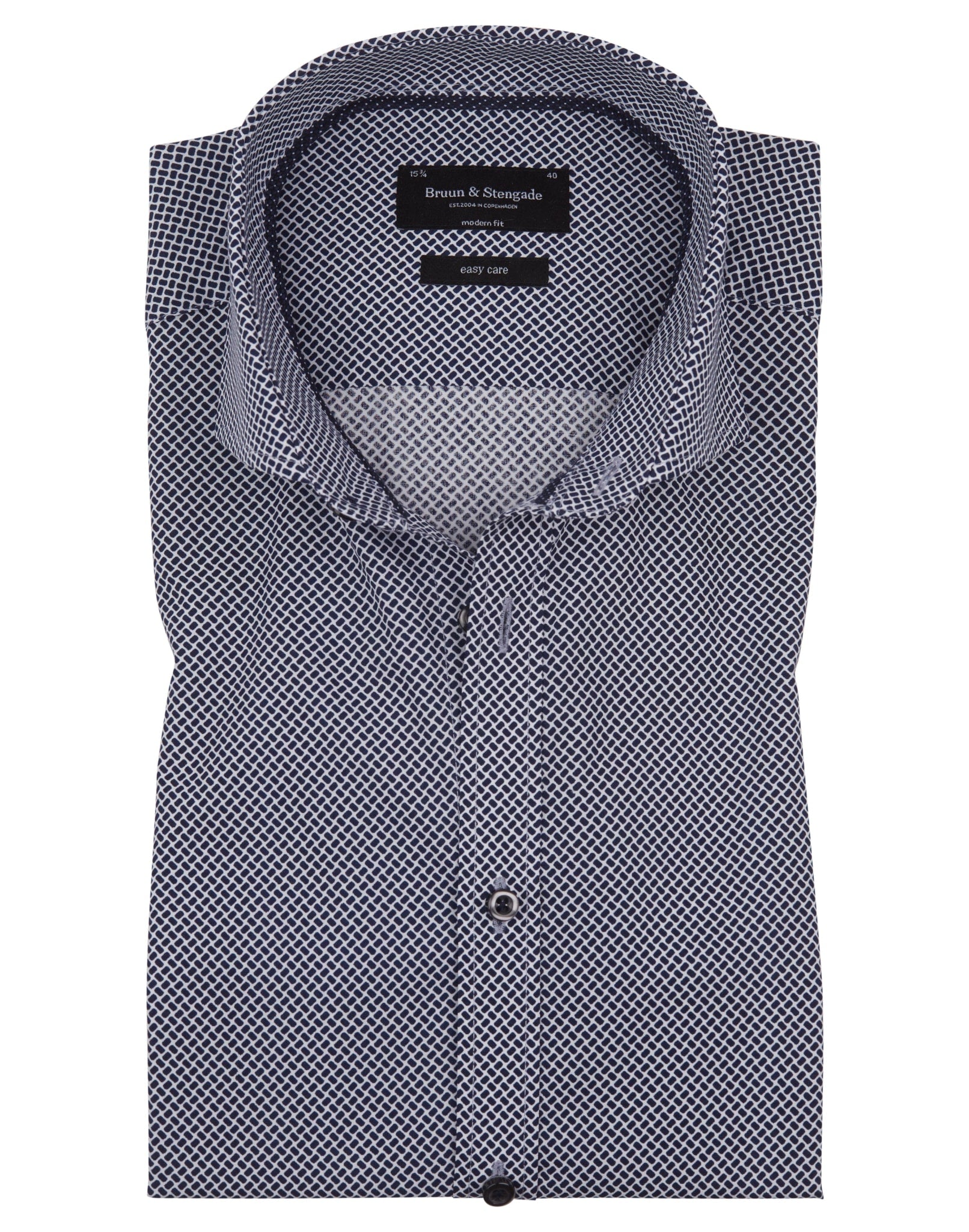 BS Pijk Modern Fit Skjorte - Navy