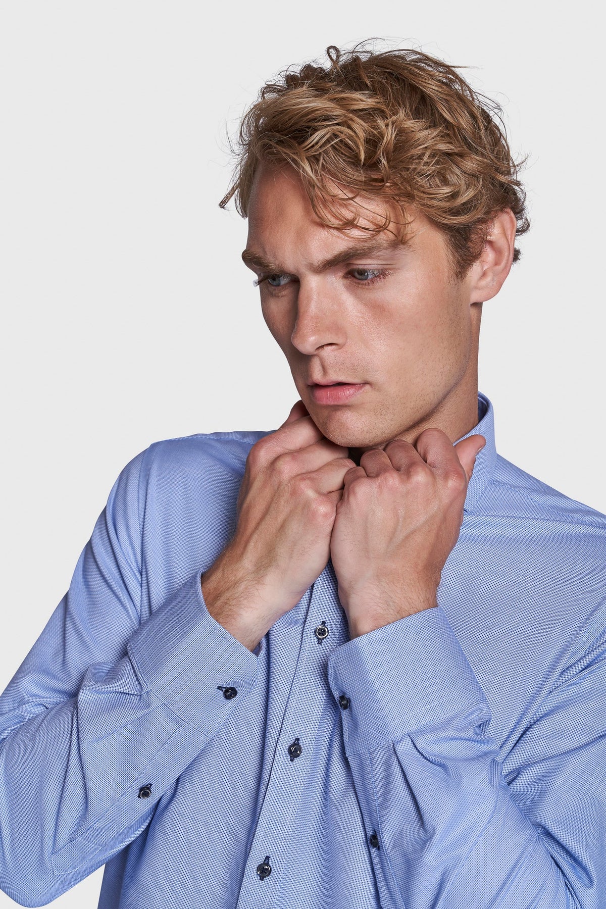 BS Robertsen Modern Fit Skjorte - Blue