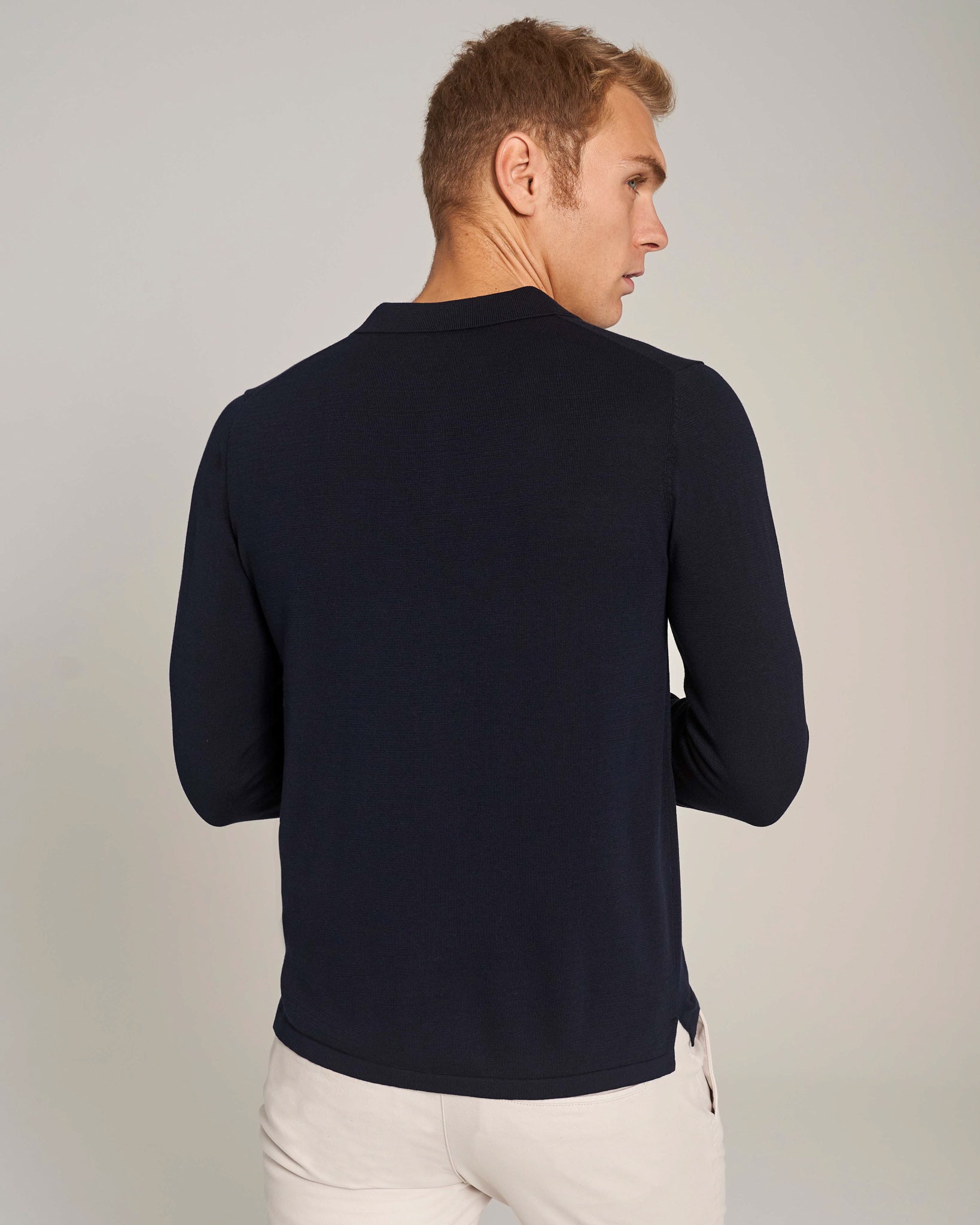 BS Roe Regular Fit Stickad tröja - Navy