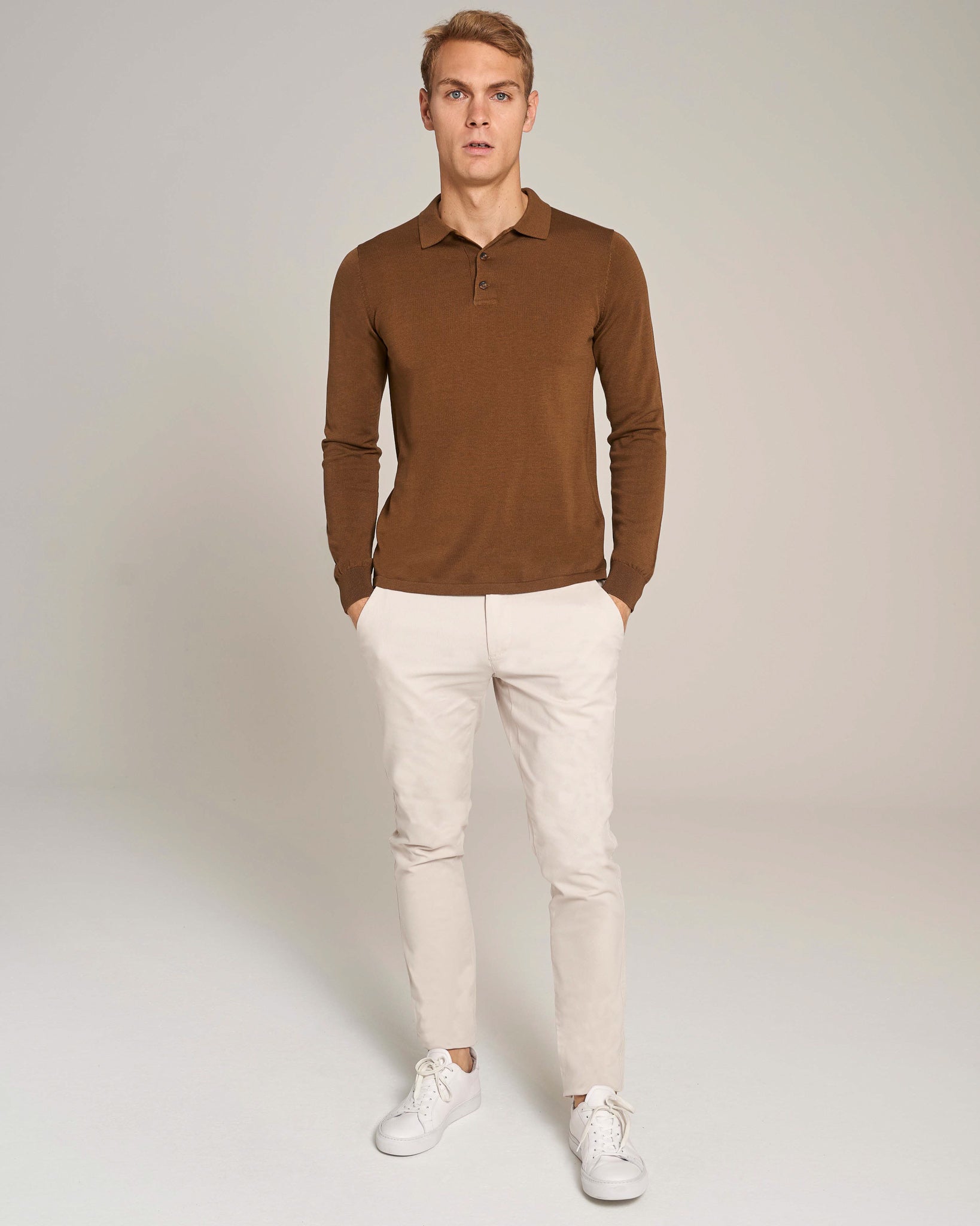 BS Roe Regular Fit Stickad Tröja - Ockra