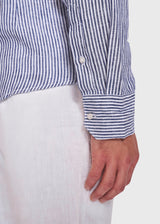 BS Saga Modern Fit Skjorte - Dark Blue