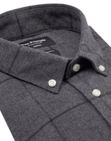 BS Sanneh Casual Modern Fit Skjorte - Dark Grey