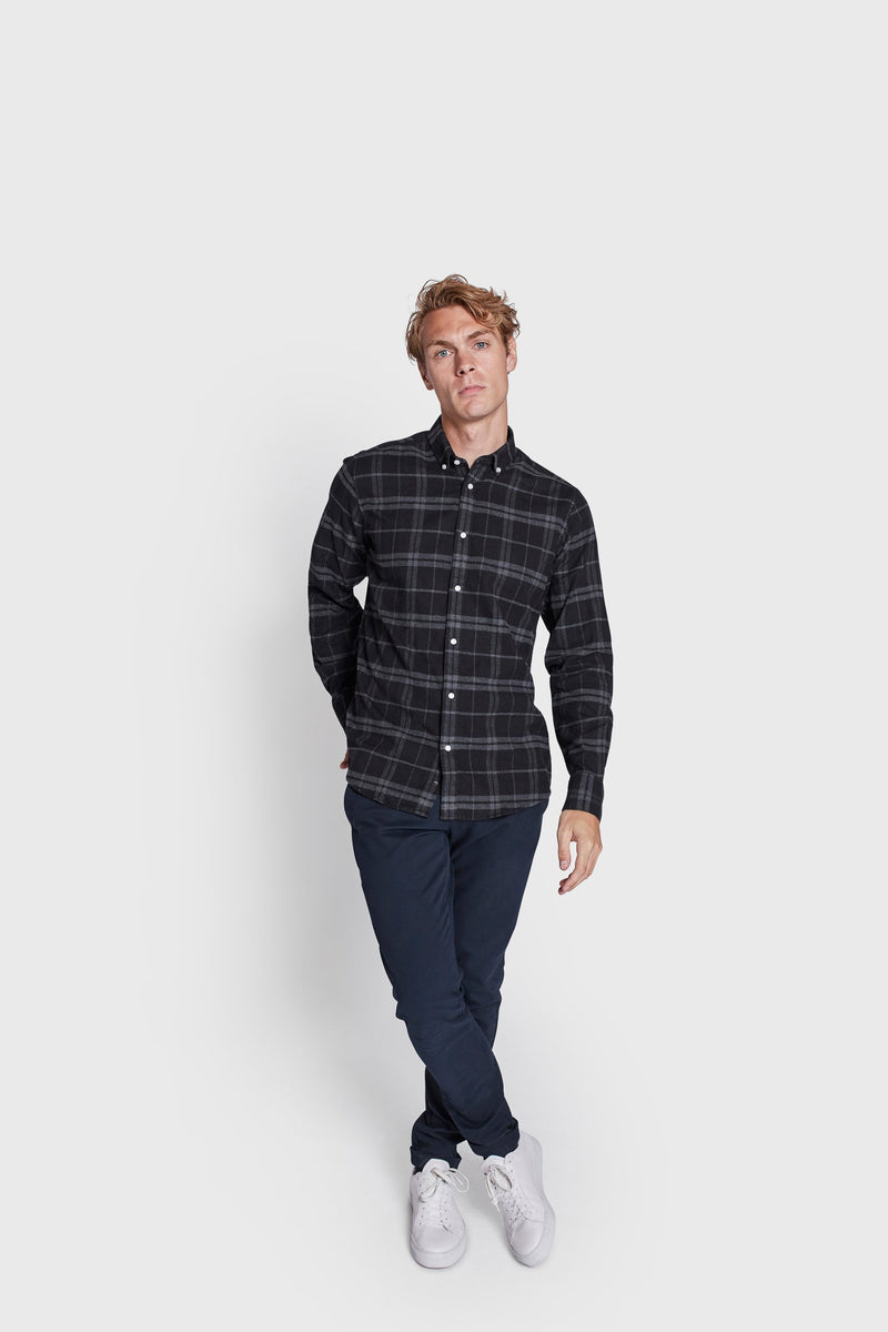 BS Sanneh Casual Modern Fit Skjorte - Black