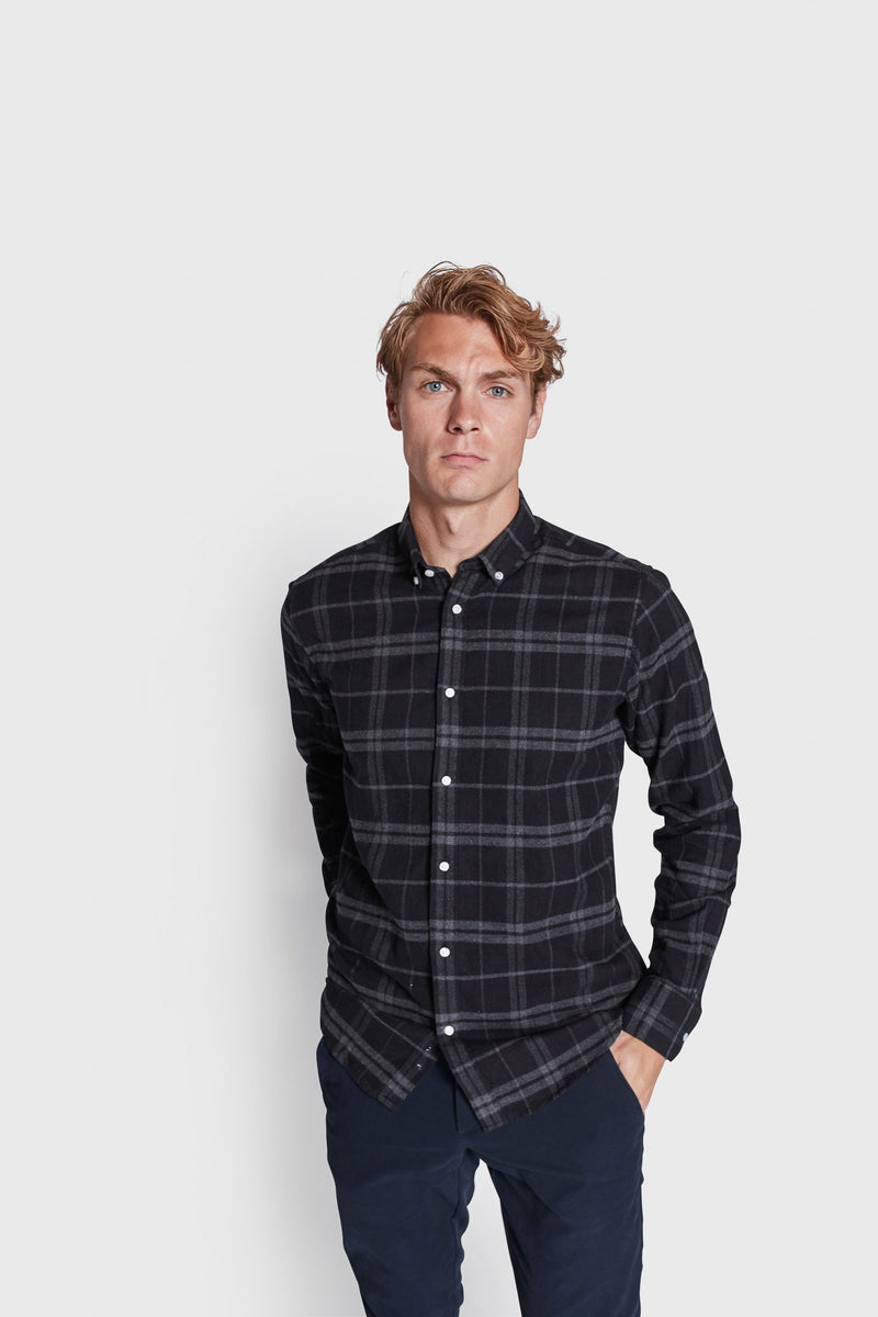 BS Sanneh Casual Modern Fit Skjorte - Black