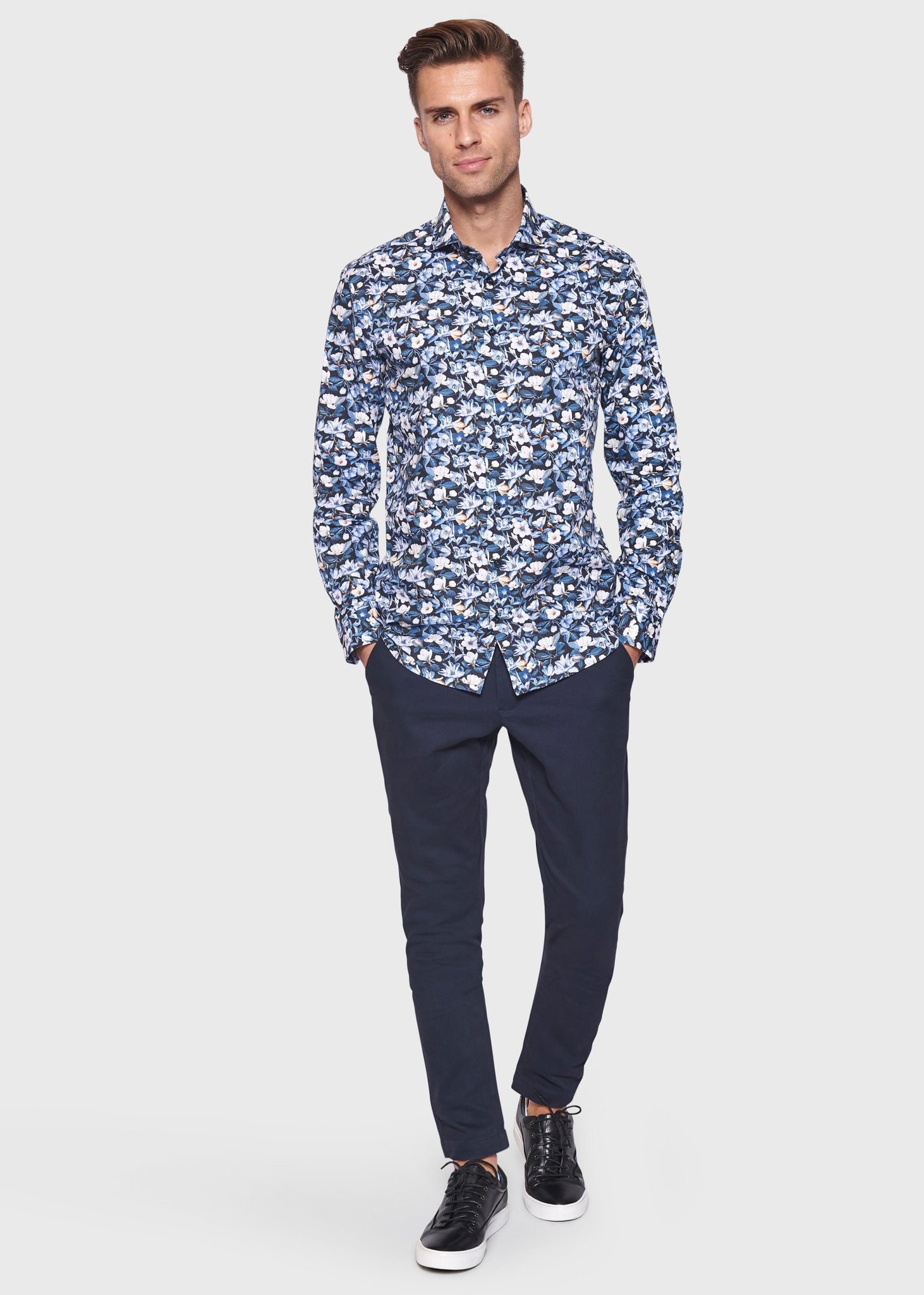 BS Vance Slim Fit Skjorte - Blue