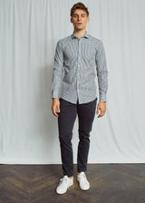 BS Love Slim Fit Skjorte - Navy/White