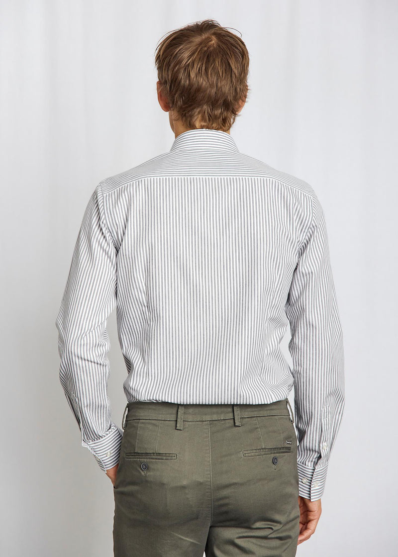 BS Gerrit Modern Fit Skjorte - Green/White