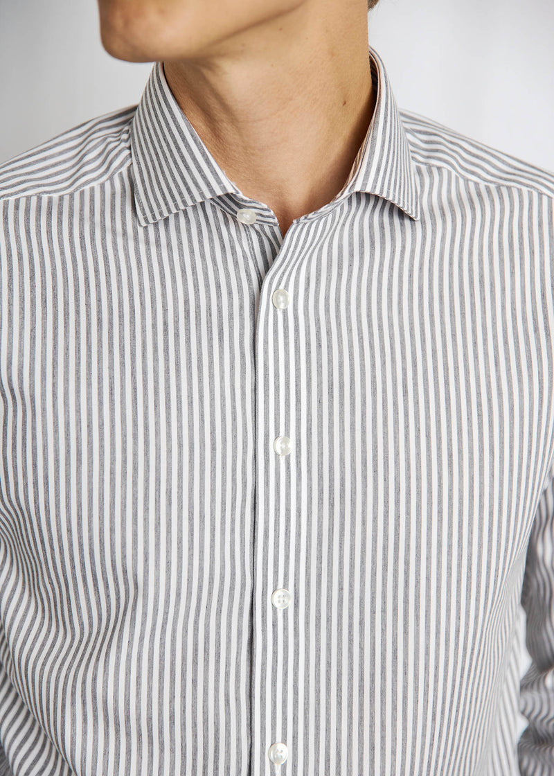 BS Gerrit Modern Fit Skjorte - Green/White