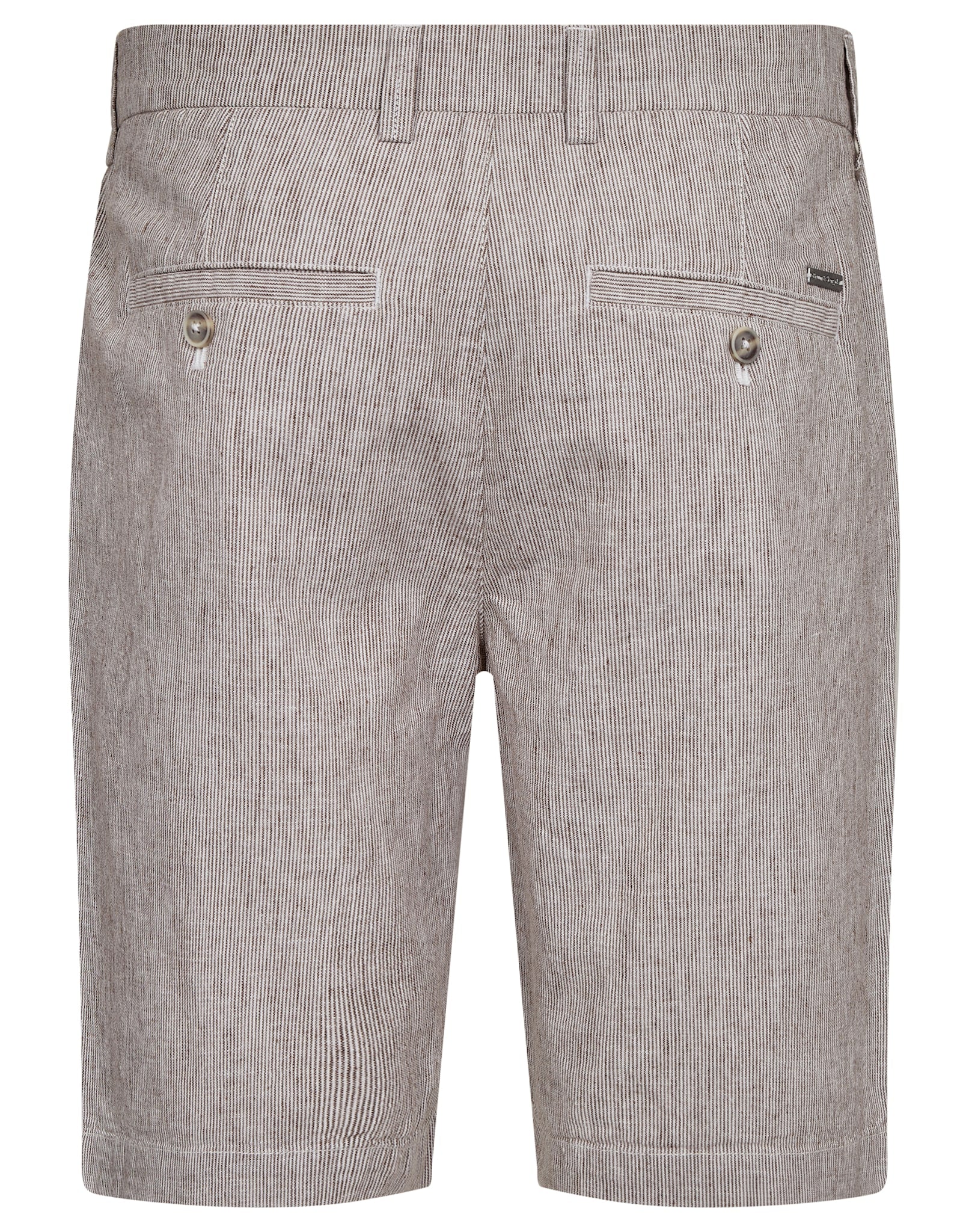 BS Darion Regular Fit Shorts  - Brown/White