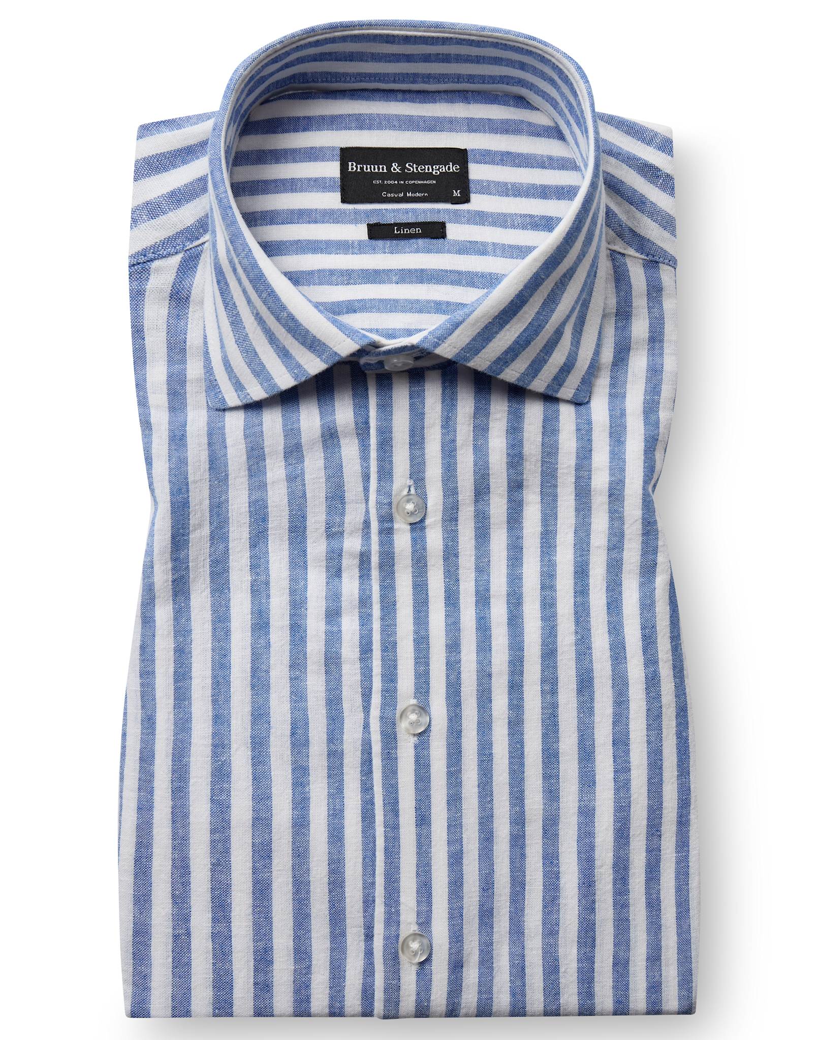 BS O'Sullivan Casual Modern Fit Skjorta - Blue/White