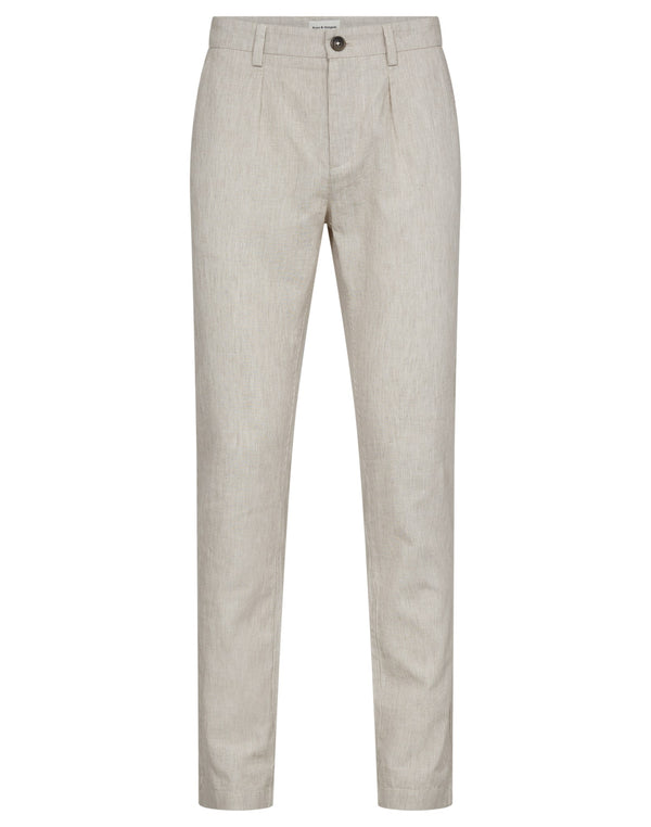 BS Sigvard Slim Fit Chinos - Beige/White