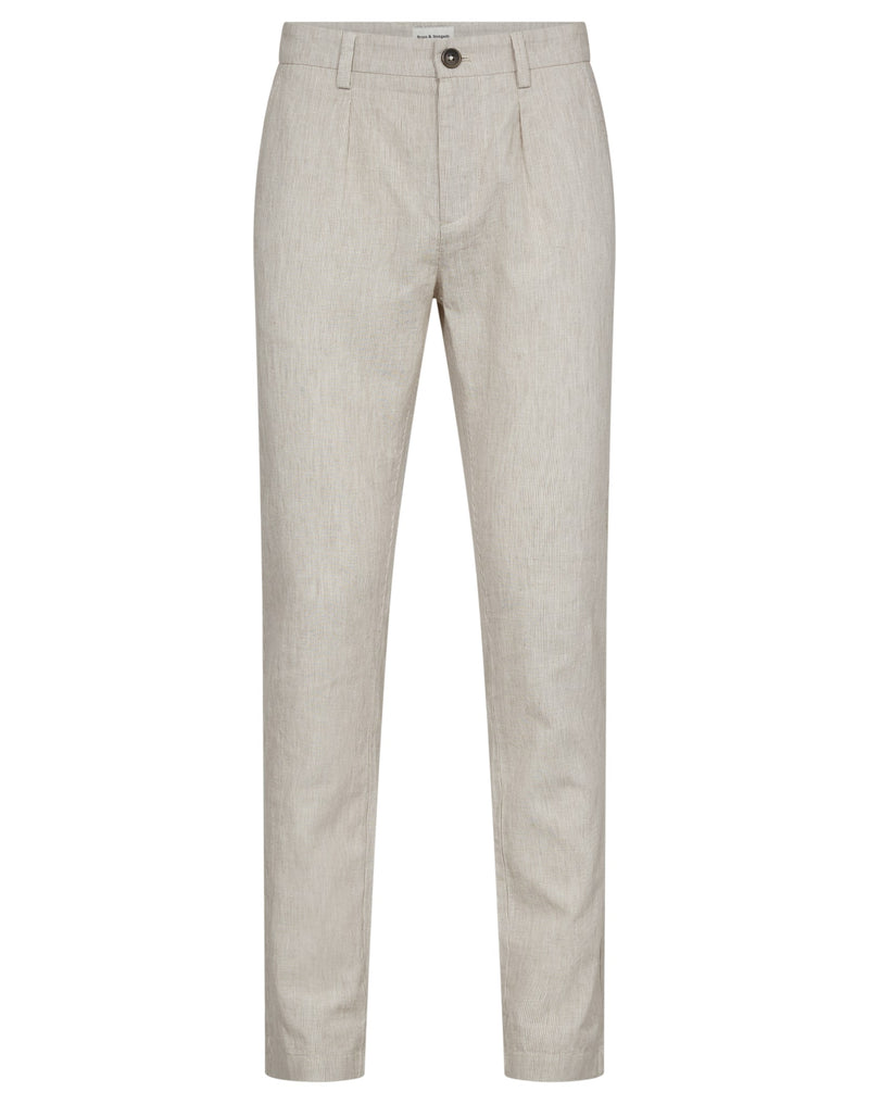 BS Sigvard Slim Fit Chinos - Beige/White