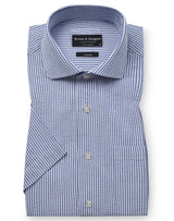 BS Keita Casual Modern Fit Skjorte - Light Blue/White