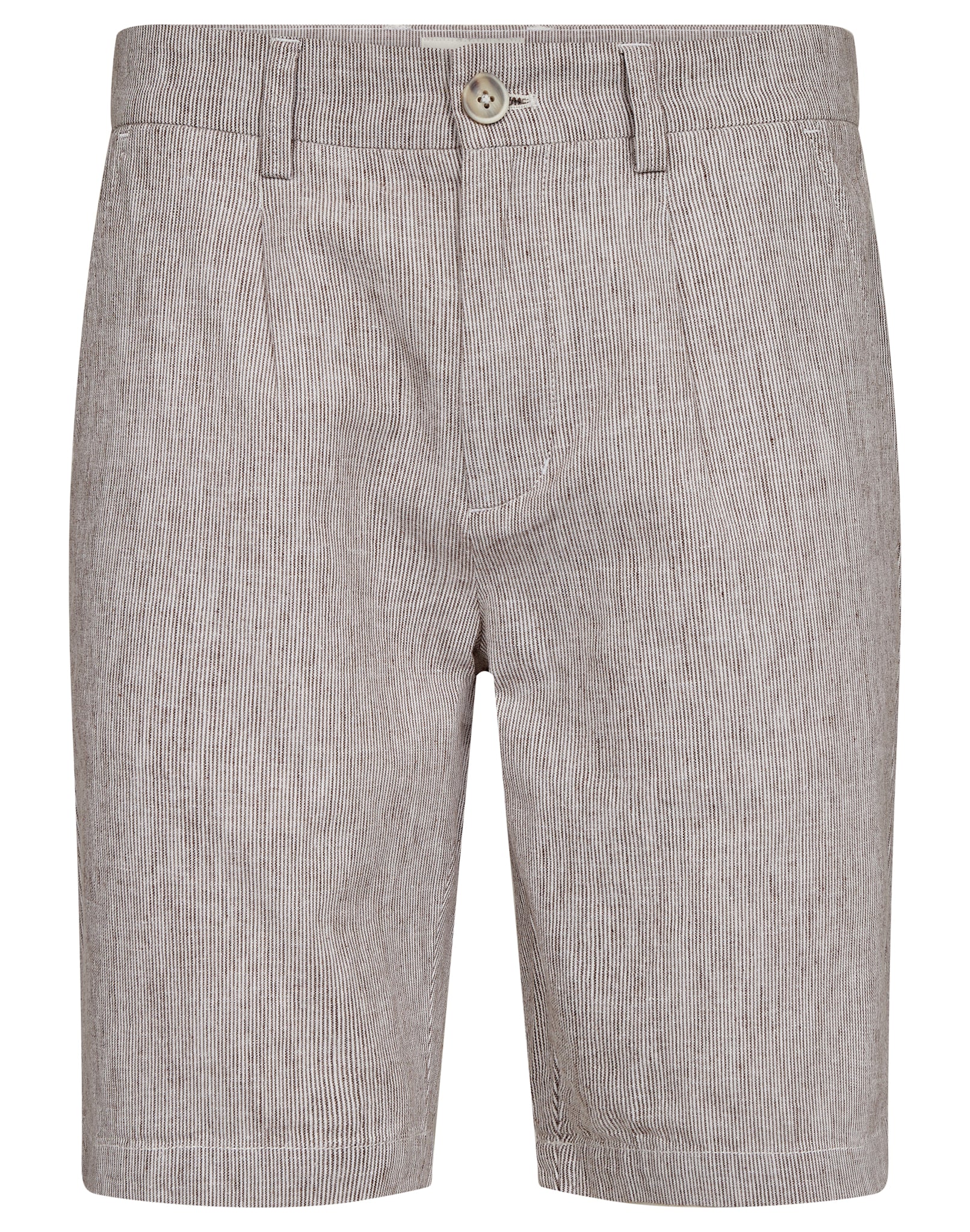 BS Darion Regular Fit Shorts  - Brown/White