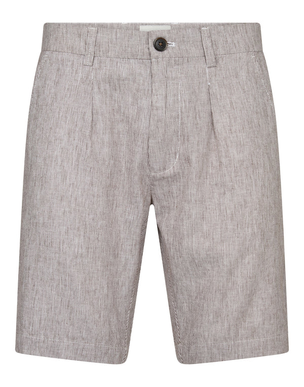 BS Apollon Regular Fit Shorts - Brown/White