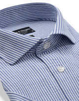 BS Keita Casual Modern Fit Skjorte - Light Blue/White